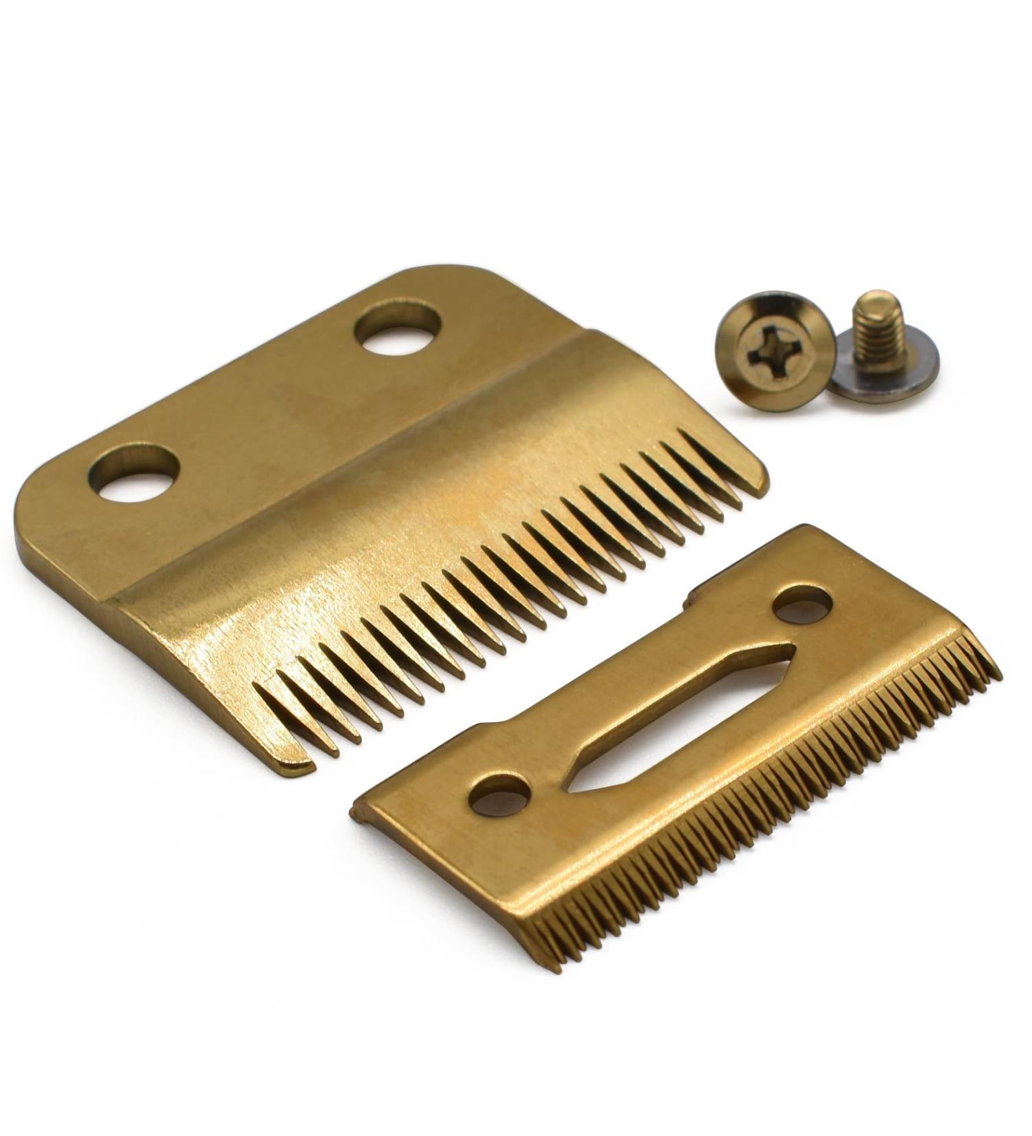 Professional Adjustable Hair Clipper Replacement Blades Set #2161 Compatible with Wahl 5 Star Series Senior Cordless Magic Hair Clippers 8148 (Gold) - Buy Online on SooperMarket.com