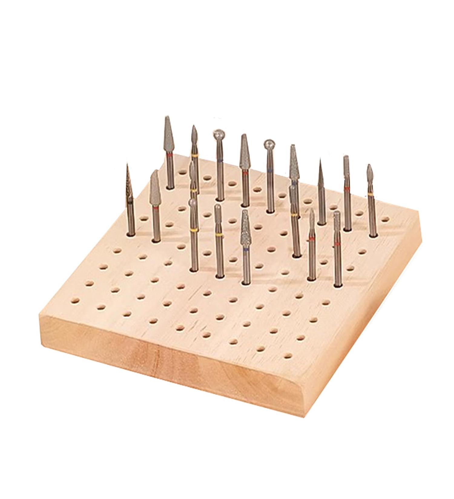 TANG SONG 80-Hole Wood Nail Drill Grinding Bit Storage Board Suite Nail Drill Bits Container Nail Drill Bit Display Stand - Buy Online on SooperMarket.com
