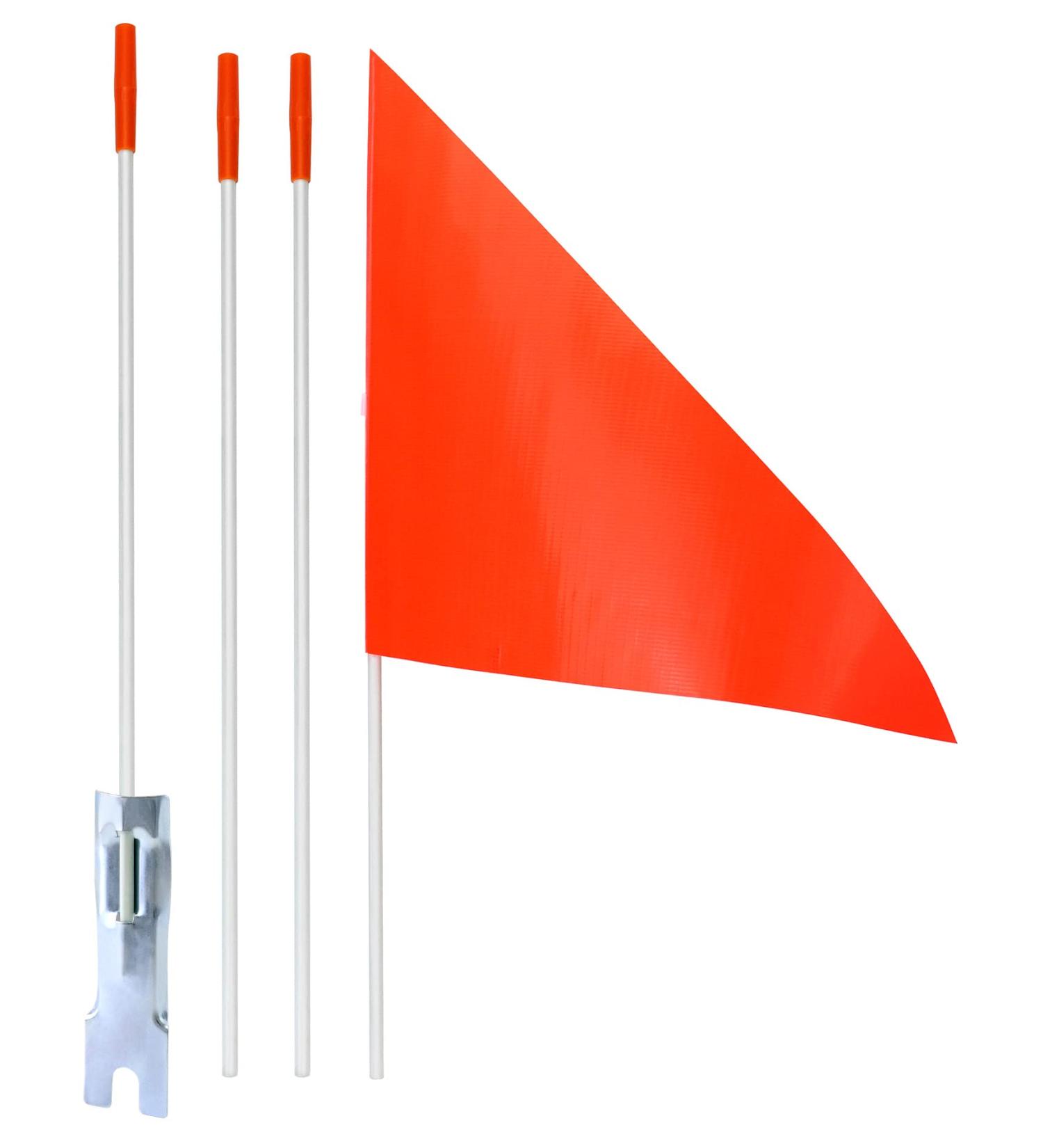 QWORK Height Adjustable Children's Bicycle Flag Pennant | 160cm Red - International Shipping Available - Buy Online on SooperMarket.com