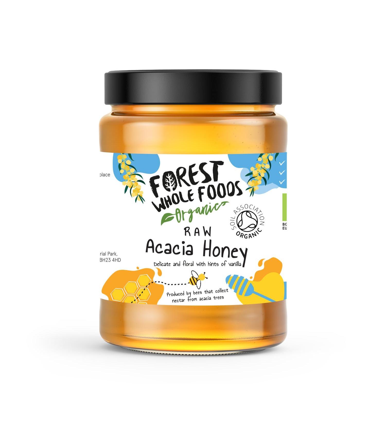 Organic Raw Acacia Honey 500g - Buy Online on SooperMarket.com