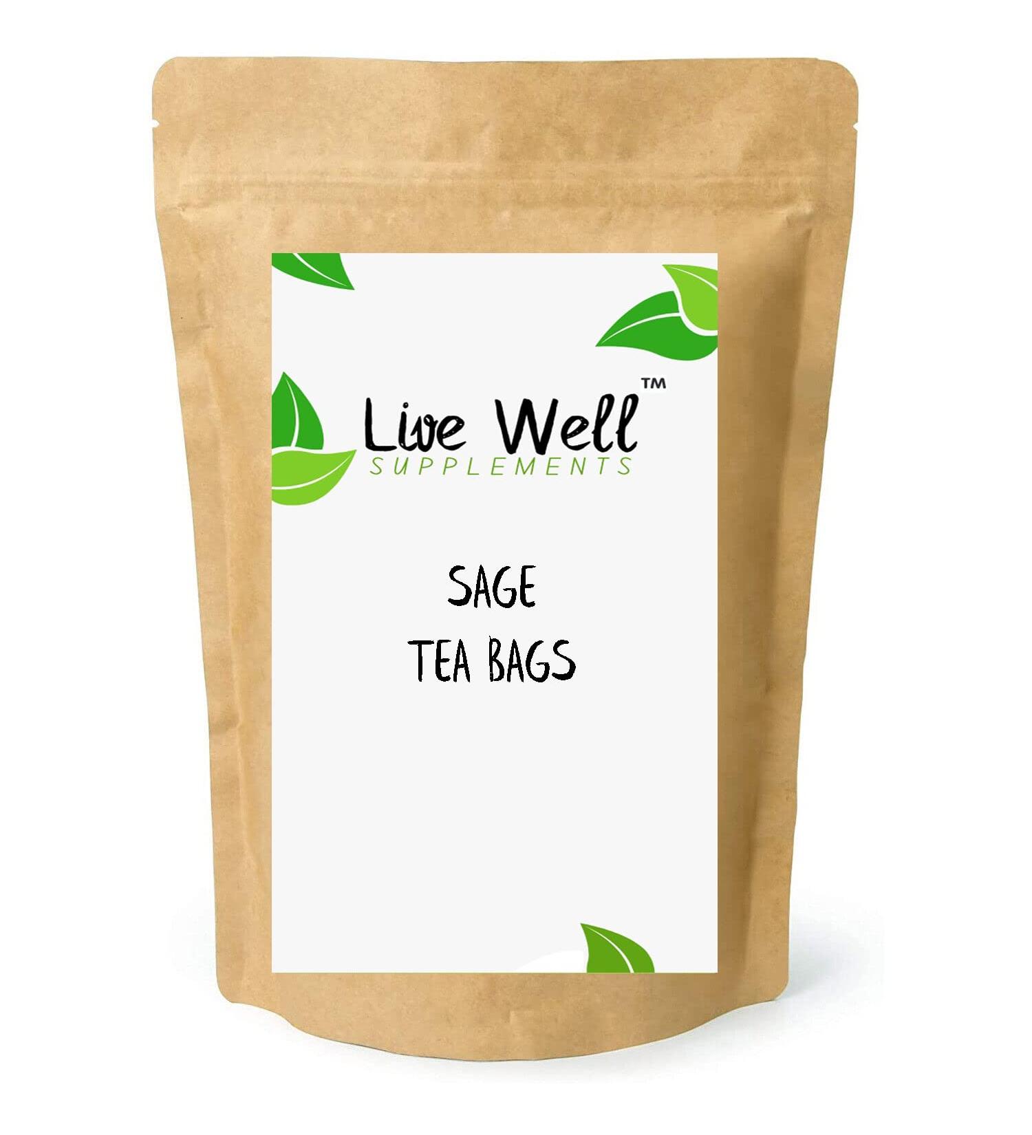 Sage Leaf Herbal Tea Bags (Unbleached Tea Bags) Premium Quality! FREE P&P (100 Tea Bags) - Buy Online on SooperMarket.com