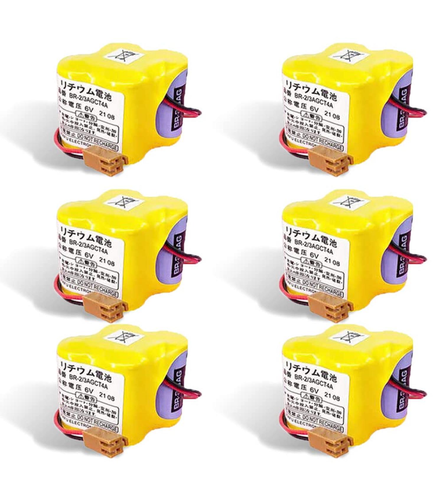 Buy 6-Pack 6V BR-2/3AGCT4A Replacement Battery 4400mAh for FANUC CNC System - Non-Rechargeable Fast International Shipping - Buy Online on SooperMarket.com