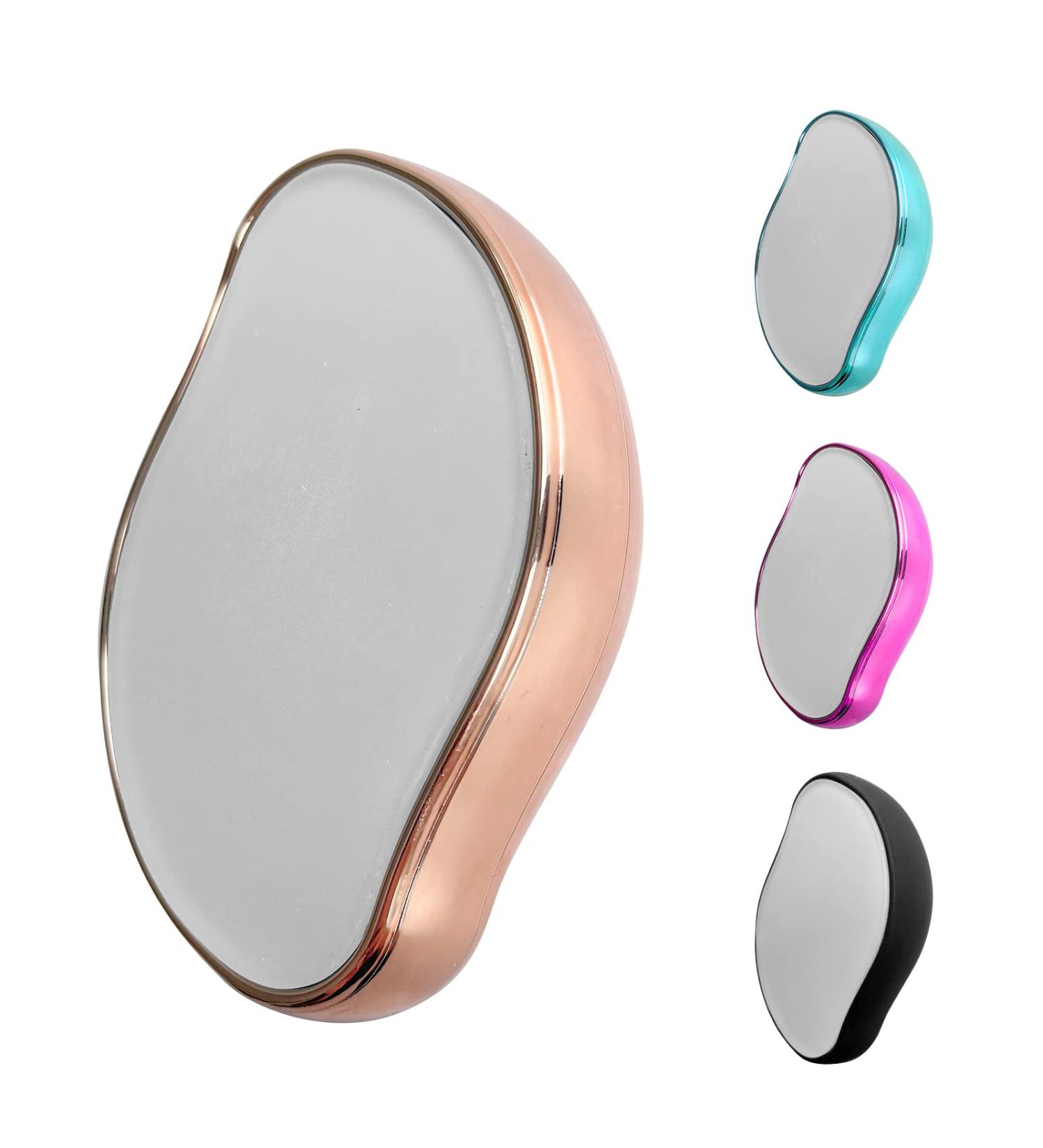 Crystal Hair Eraser - Painless Exfoliation Hair Remover for Men & Women | Fast & Easy Hair Removal Tool for Arms, Legs, Back, Chest | Soft, Smooth, Silky Skin | Rose Gold - Buy Online on SooperMarket.com