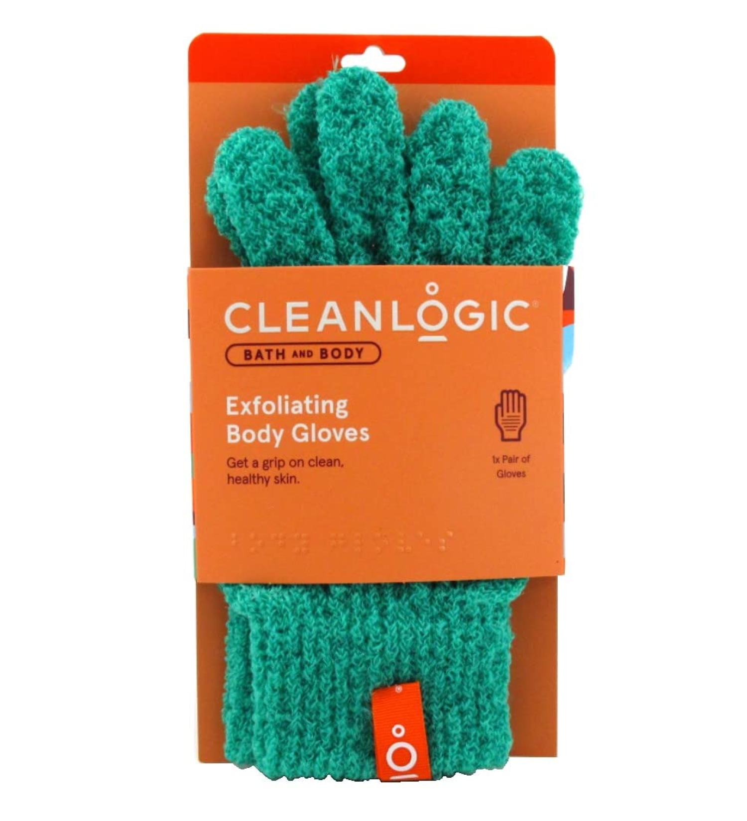 Clean Logic Exfoliating Bath Gloves - 6 Pack for Smoother Skin - Buy Online on SooperMarket.com