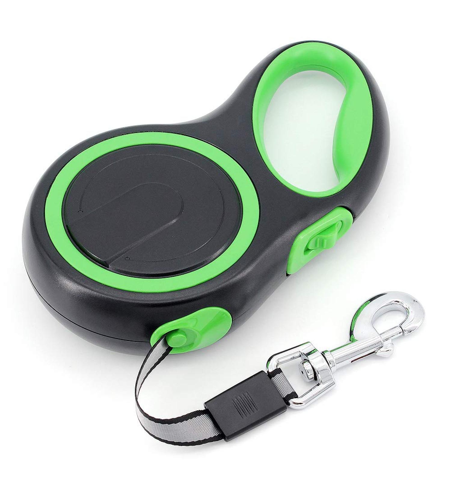 Moyouno 8m Retractable Dog Leash - Automatic High-End Leash for Small Medium & Large Dogs up to 50kg - Durable Green Pet Lead - Buy Online on SooperMarket.com