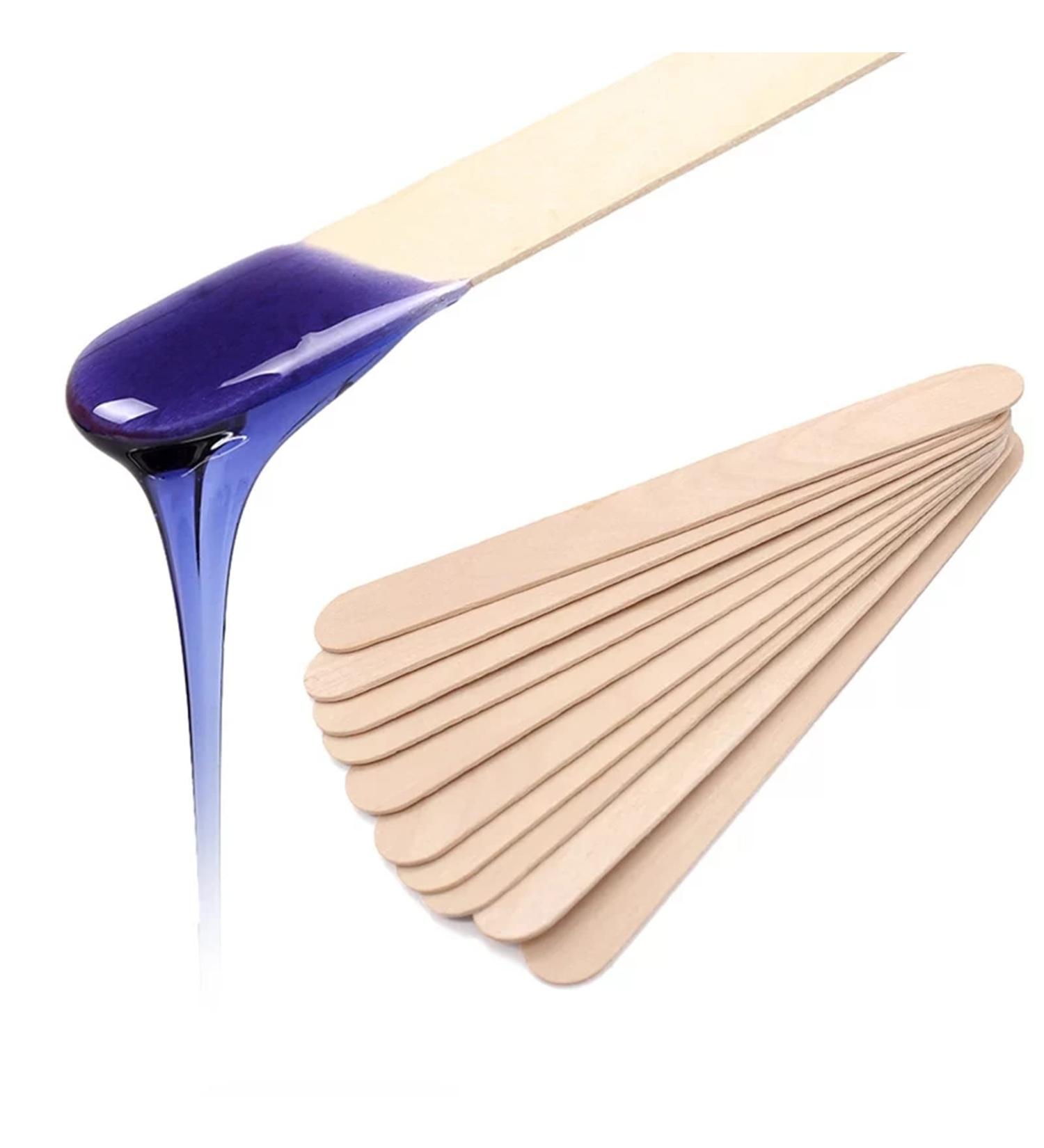 Buy Wooden Mouth Spatula & Waxing Sticks for Hair Removal | Eco-Friendly Wooden Spatula for Smooth Skin - Buy Online on SooperMarket.com