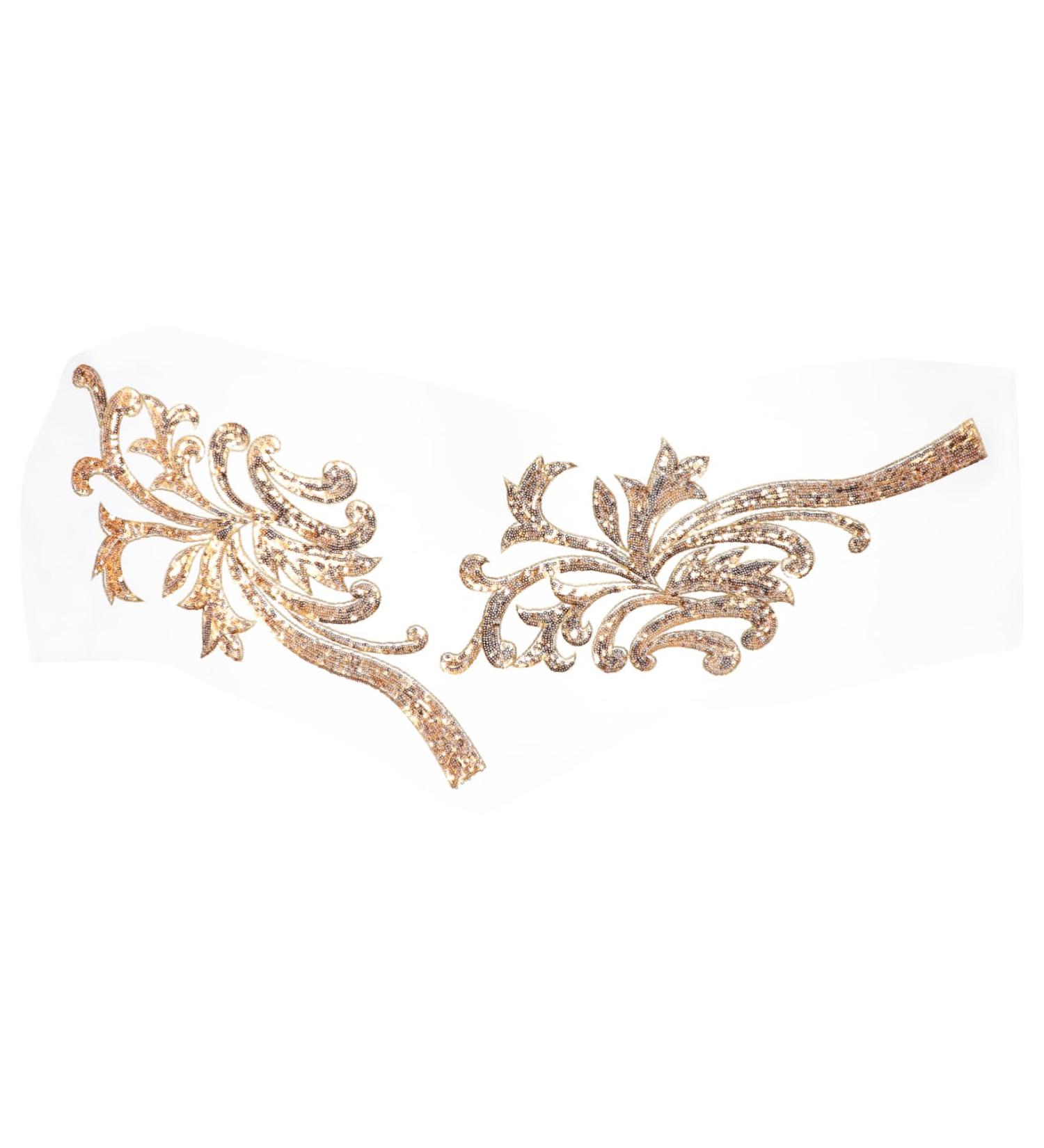 Operitacx 2 Pairs Flower Cloth Sticker Decor Sequin Applique Clothing Patch Stickers Wing Bride Accessories - Buy Online on SooperMarket.com