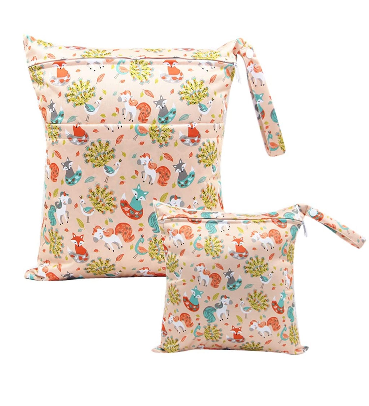 Egurs Diaper Bag Wetbag - Large & Medium Fox-Horse Set for On-the-Go Convenience | International Shipping Available - Buy Online on SooperMarket.com