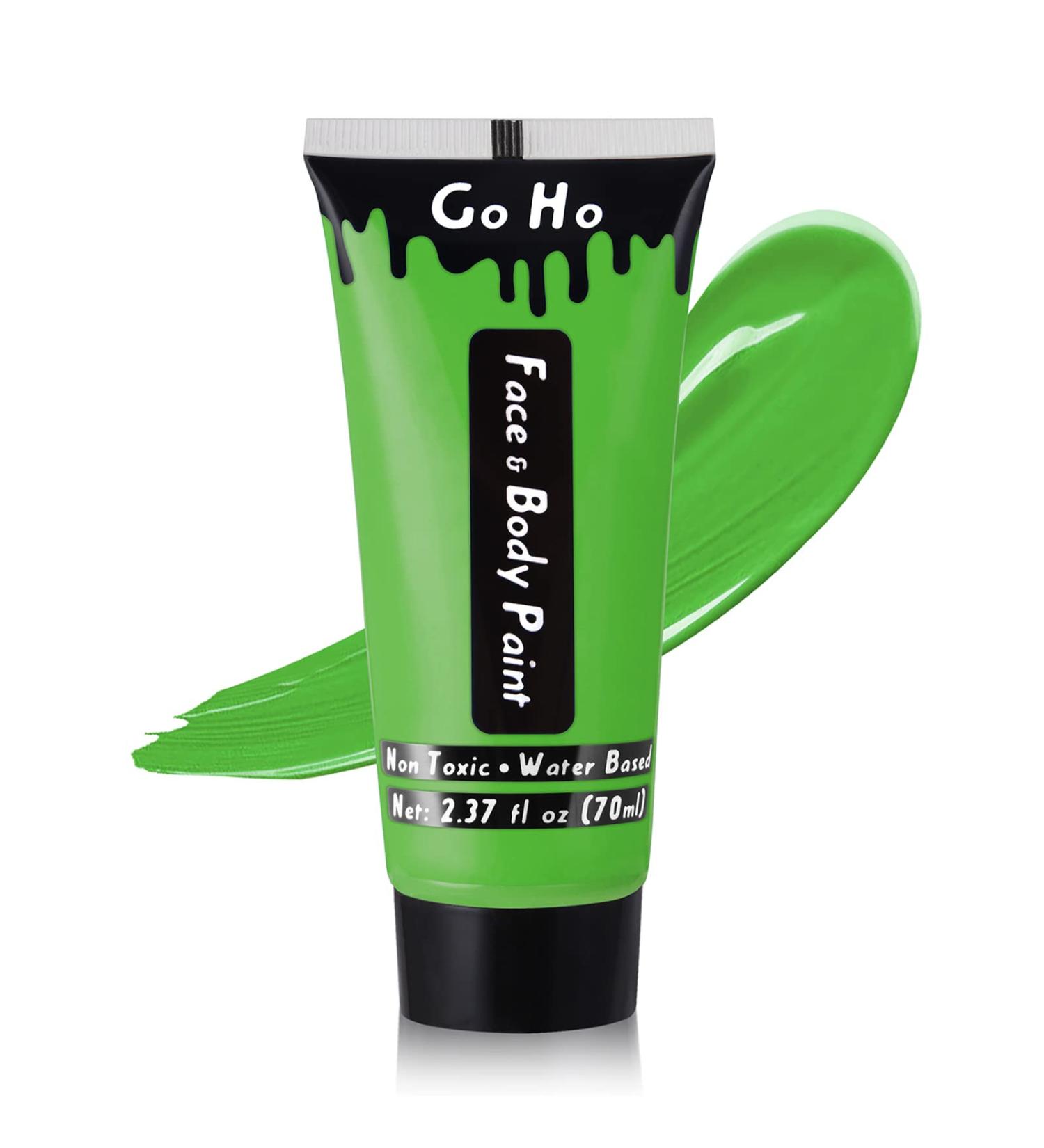 Go Ho Light Green Cream Face Paint 2.37oz - Water Based for Hulk, Witch, Gamora - Halloween Cosplay & Festivals - Buy Online on SooperMarket.com