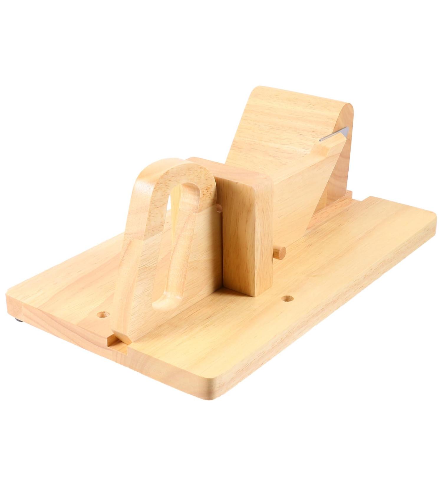 HOLIDYOYO 1pc Ham Cut Sausage Sausage Bratwurst Kitchen Cutting Tool Ham Guillotine Ground Sausage Italian Wood Sausage Metal Cutters Chopper Wooden Hot Dog - Buy Online on SooperMarket.com