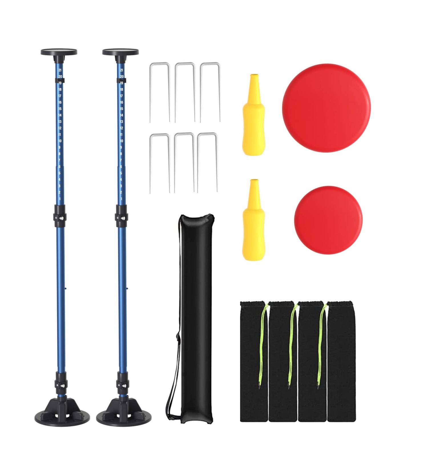 Teamaze Flying Discs Game Set - 2 Pack Bottle Game with Height Adjustment and Score Tracker for Family Outdoor Fun - Buy Online on SooperMarket.com