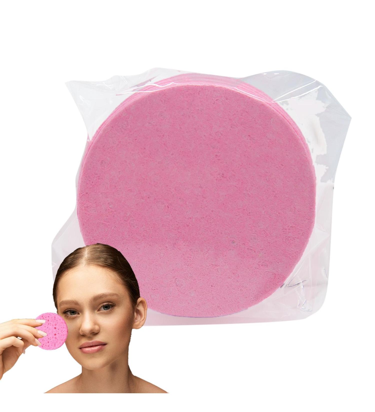 Face Wash Sponges | Natural Skincare Sponges for Gentle Exfoliation - Cosmetic Spa Sponges Makeup Remover Cleansing Pads for Personal Spa Esthetician Use - Buy Online on SooperMarket.com