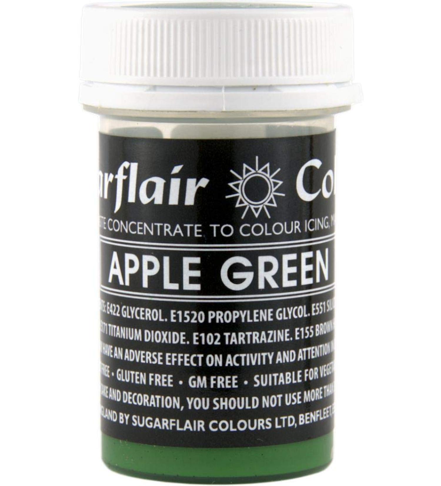 Sugarflair Food Colouring Paste Edible Gel - Pastel Apple Green - Buy Online on SooperMarket.com