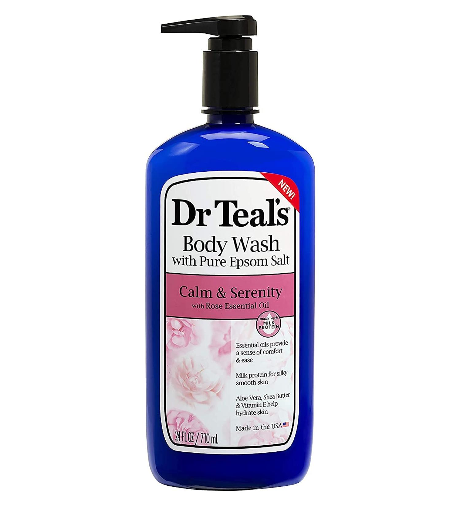 Dr Teal's Rose & Milk Body Wash - Luxurious Scented Cleanser for Soft Skin - Buy Online on SooperMarket.com
