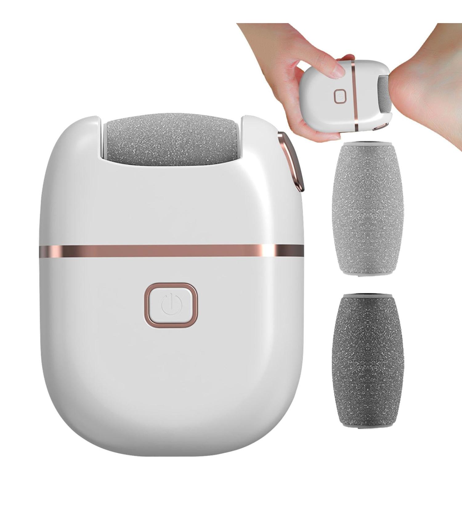 Electric Pedicure - Electric Foot Care Dry Skin Remover | Callus Remover with USB Charging Effective Callus Removal with Electric Foot Device White - Buy Online on SooperMarket.com