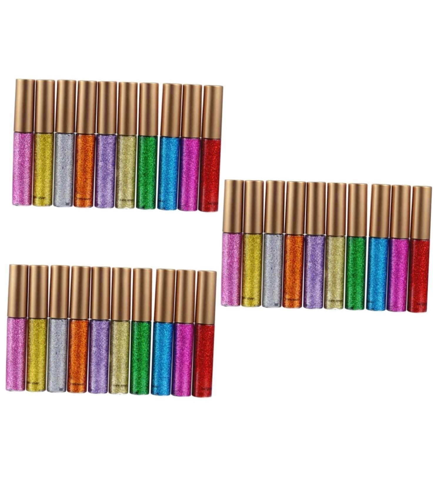 Beavorty 30 Pcs Eye Shadow Eyeliner Pencil Shiny Eyeshadow Liquid Eyeliner Flash Liquid Eyeshadow - Buy Online on SooperMarket.com