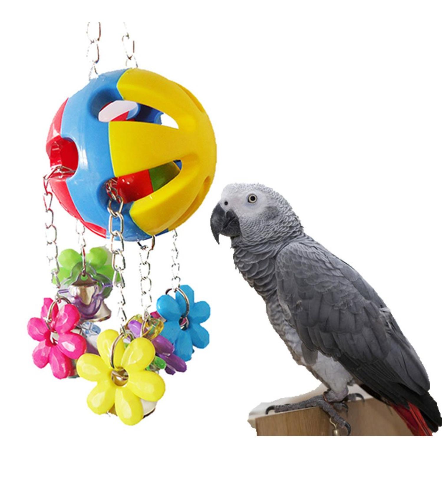 Keersi Parrot Chew Toy Ball for Pet Parrot Budgie Parakeet Cockatiel Conure Lovebird Finch Canary Cockatoo African Grey Macaw Eclectus Amazon Cage Accessories - Buy Online on SooperMarket.com