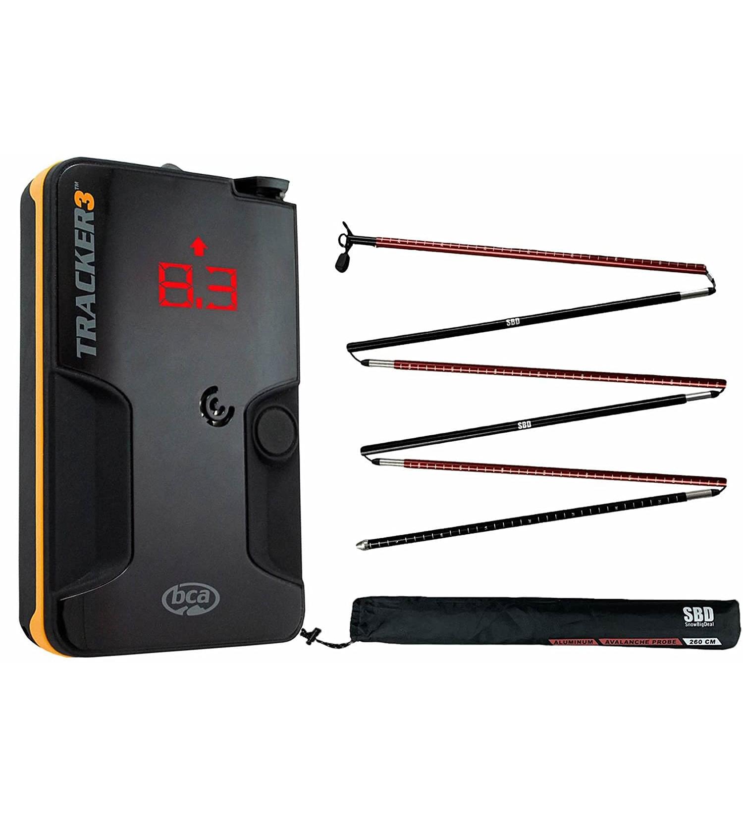 SnowBigDeal BCA Tracker 3 Avalanche Beacon + Probe 260cm SBD Probe