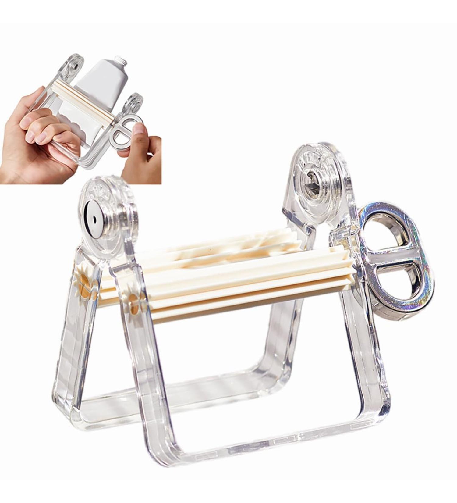 2024 Toothpaste Squeezer Roller Toothpaste Tube Squeezer Dispenser Toothpaste Holder Toothpaste Dispenser Squeezer with Swivel Handle Toothpaste Tube Squeezer (White) - Buy Online on SooperMarket.com