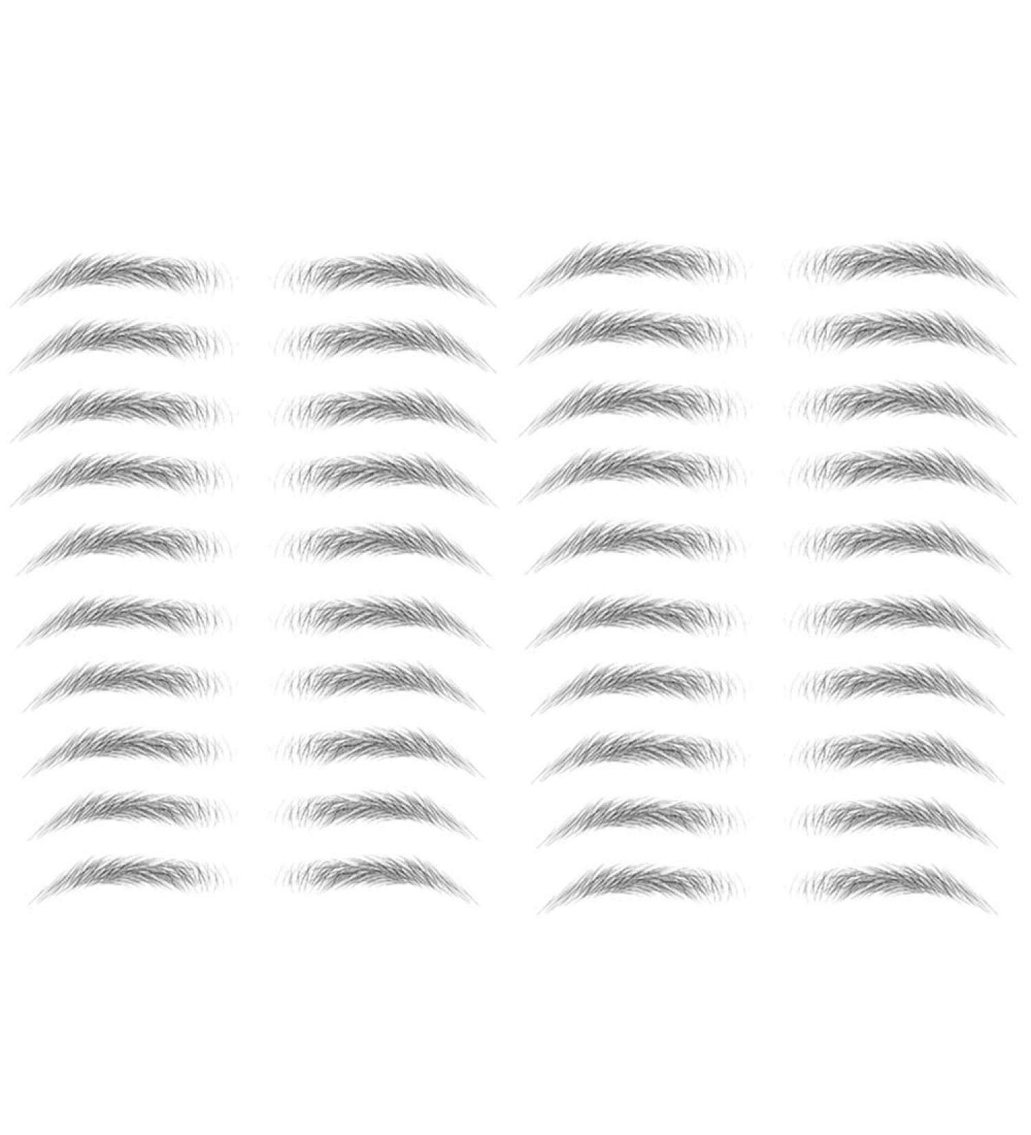 Yesallwas Black Eyebrows Tattoo 4D Hair-Like Fake Waterproof Eyebrows - Long-Lasting & Realistic Transfer Sticker (STM-06) - Buy Online on SooperMarket.com
