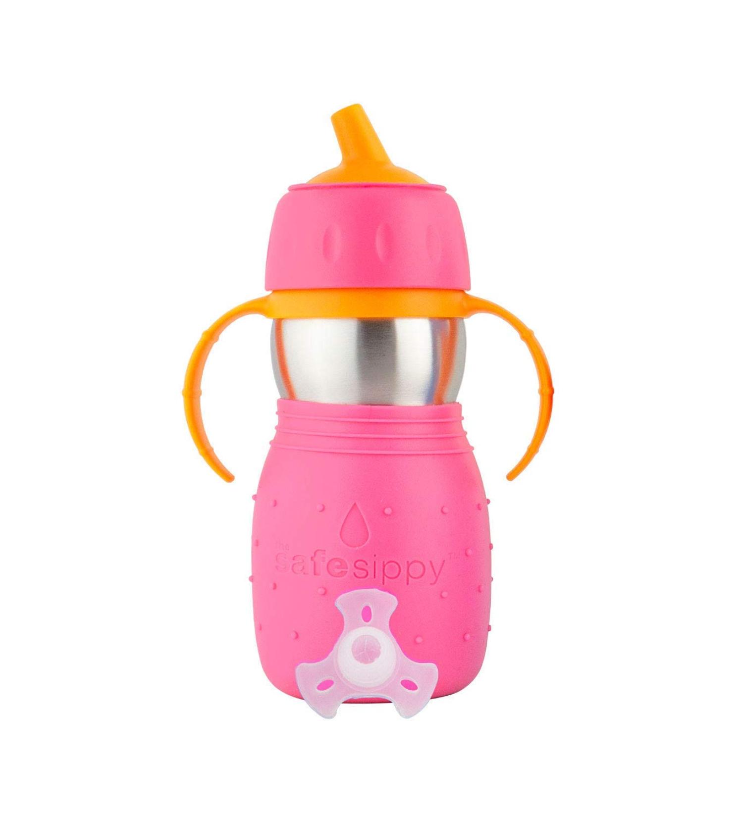 Safesippy Children's Drink Cup in Pink - Spill-proof BPA-free Sippy Cup for Kids - Buy Online on SooperMarket.com