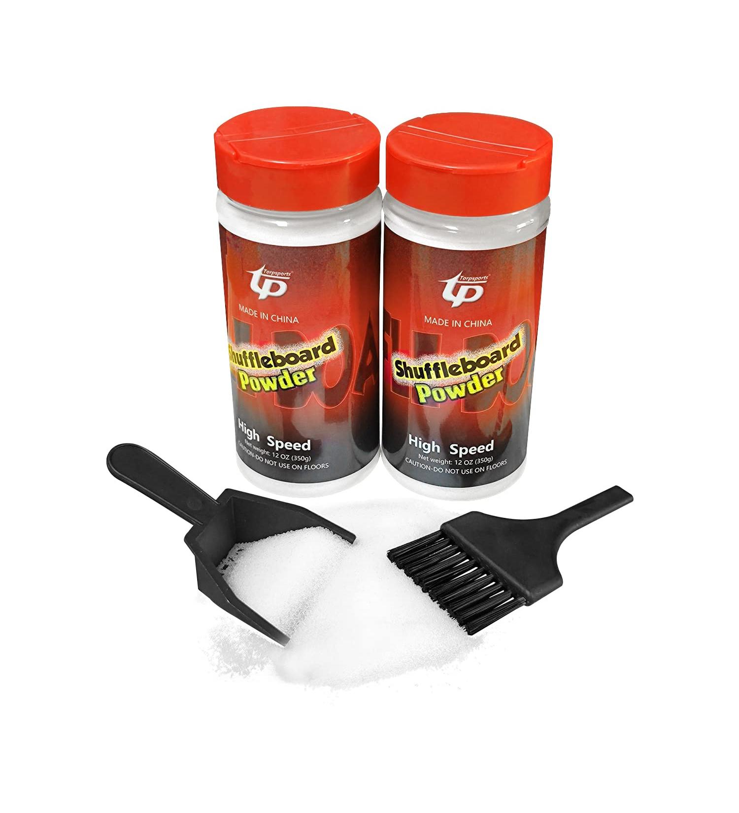 TORPSPORTS Shuffleboard Powder Wax Set - Includes Sand Wax, Dustpan, and Mini Broom - Buy Online on SooperMarket.com