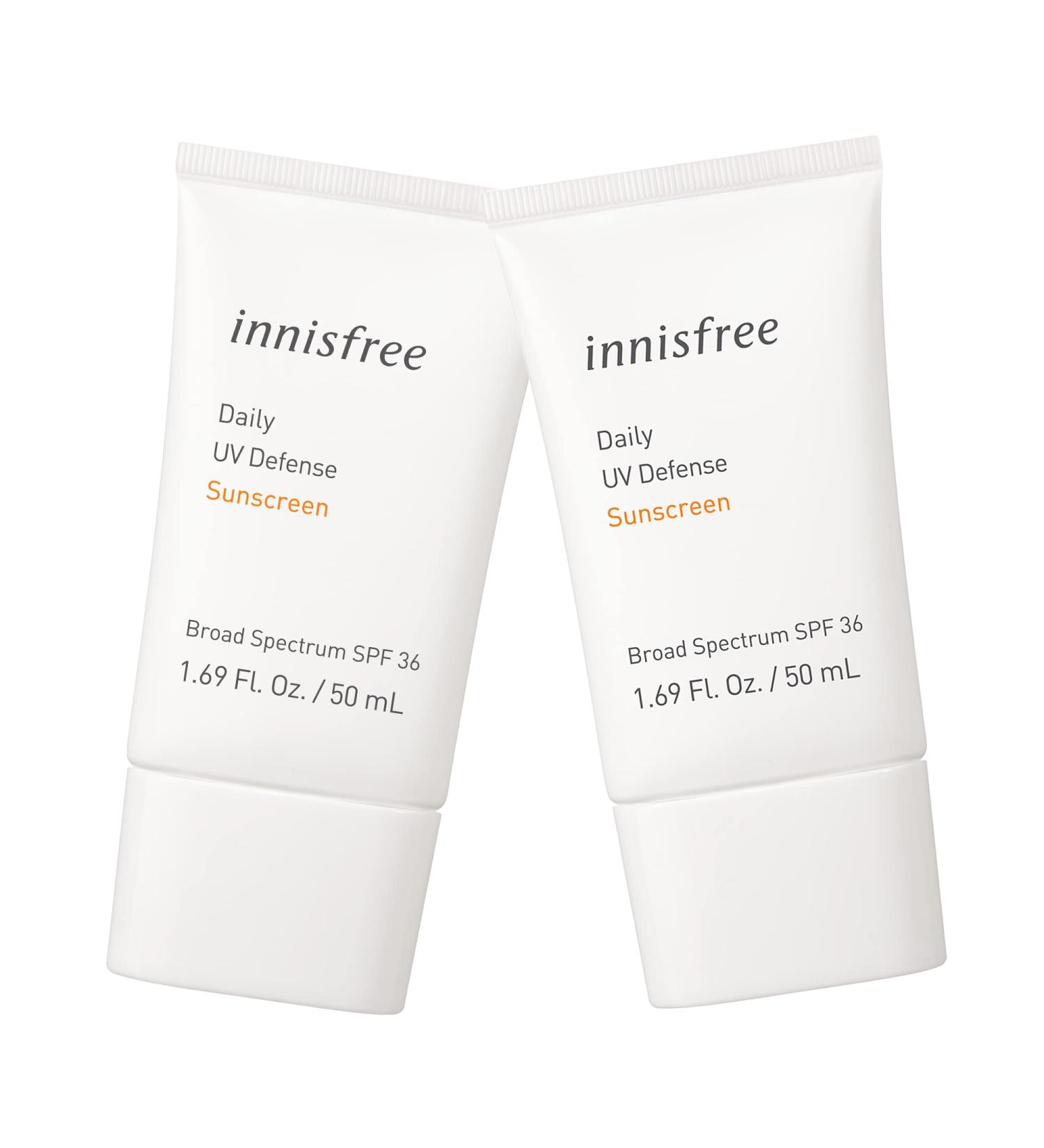 innisfree Daily UV Defense Sunscreen SPF 36 - Broad Spectrum (Pack of 2) - Buy Online on SooperMarket.com