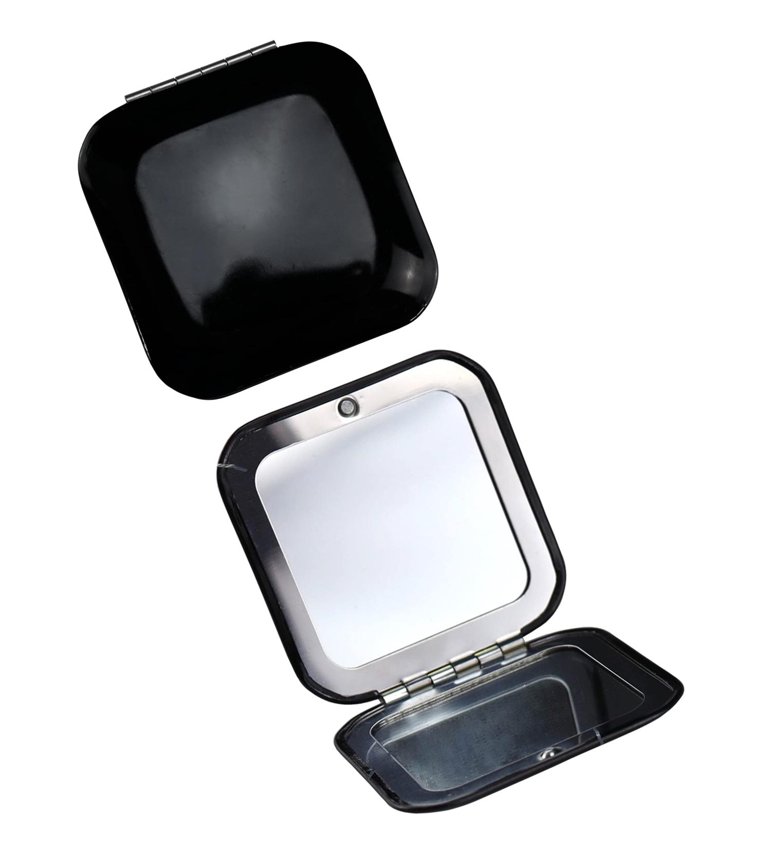 Iconikal Metal Compact Mirror 1X/3X Magnification Black 2-Pack - Portable Makeup Mirrors - Buy Online on SooperMarket.com
