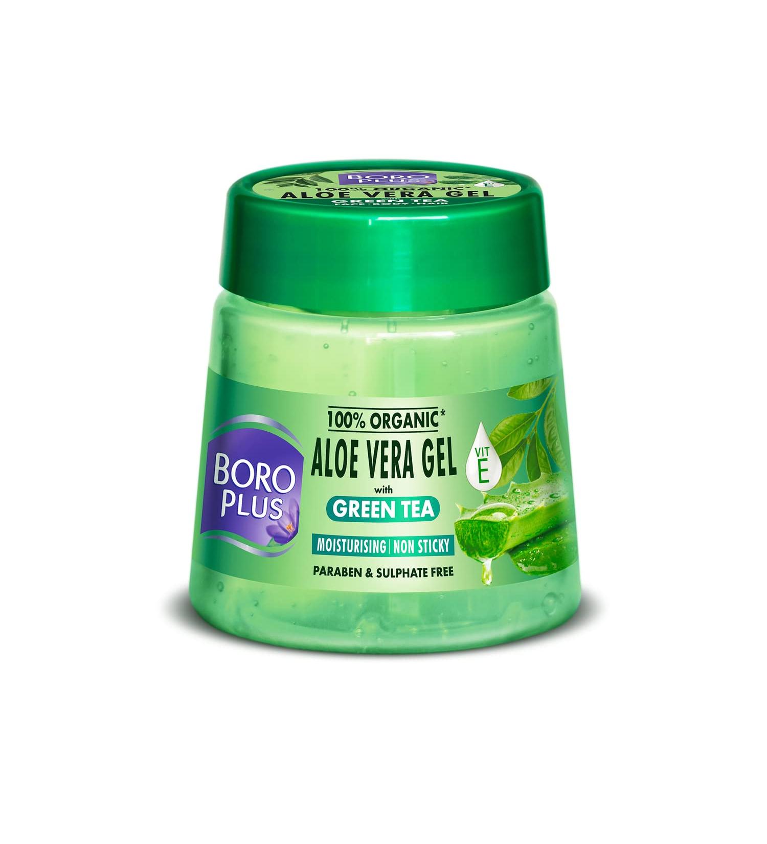 Buy Aloe Vera Gel with Green Tea - 200 ml | Soothing Hydration & Skin Care - International Shipping Available - Buy Online on SooperMarket.com