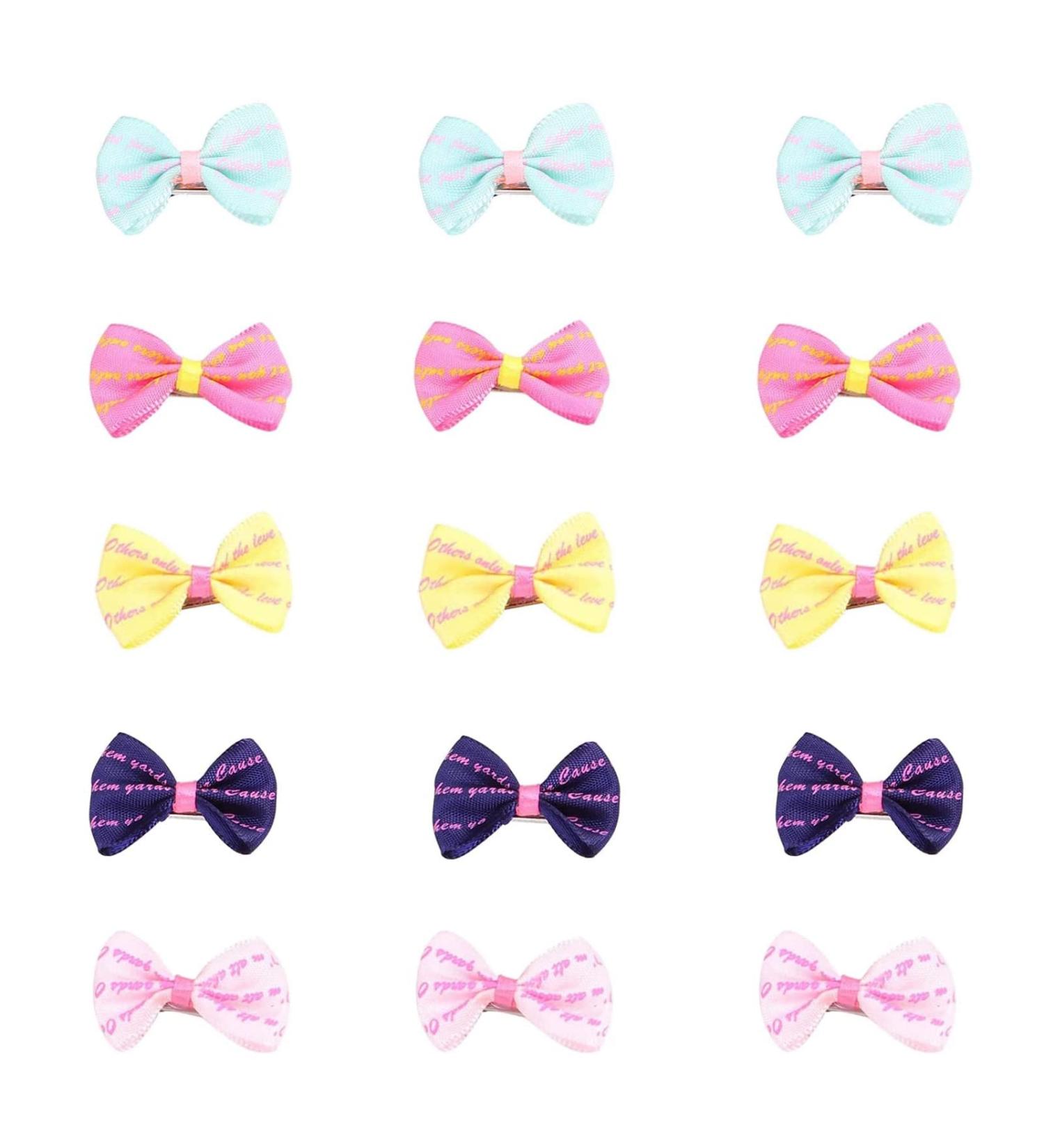 WVRLY 15Pcs Puppy Dog Hair Bow with Alligator Clips Pet Hair Bows Pet Grooming Hairpin Kitten Bow Barrettes Small Dogs Bowknot Hair Clip for Puppies Cats and Other Small Pets - Buy Online on SooperMarket.com