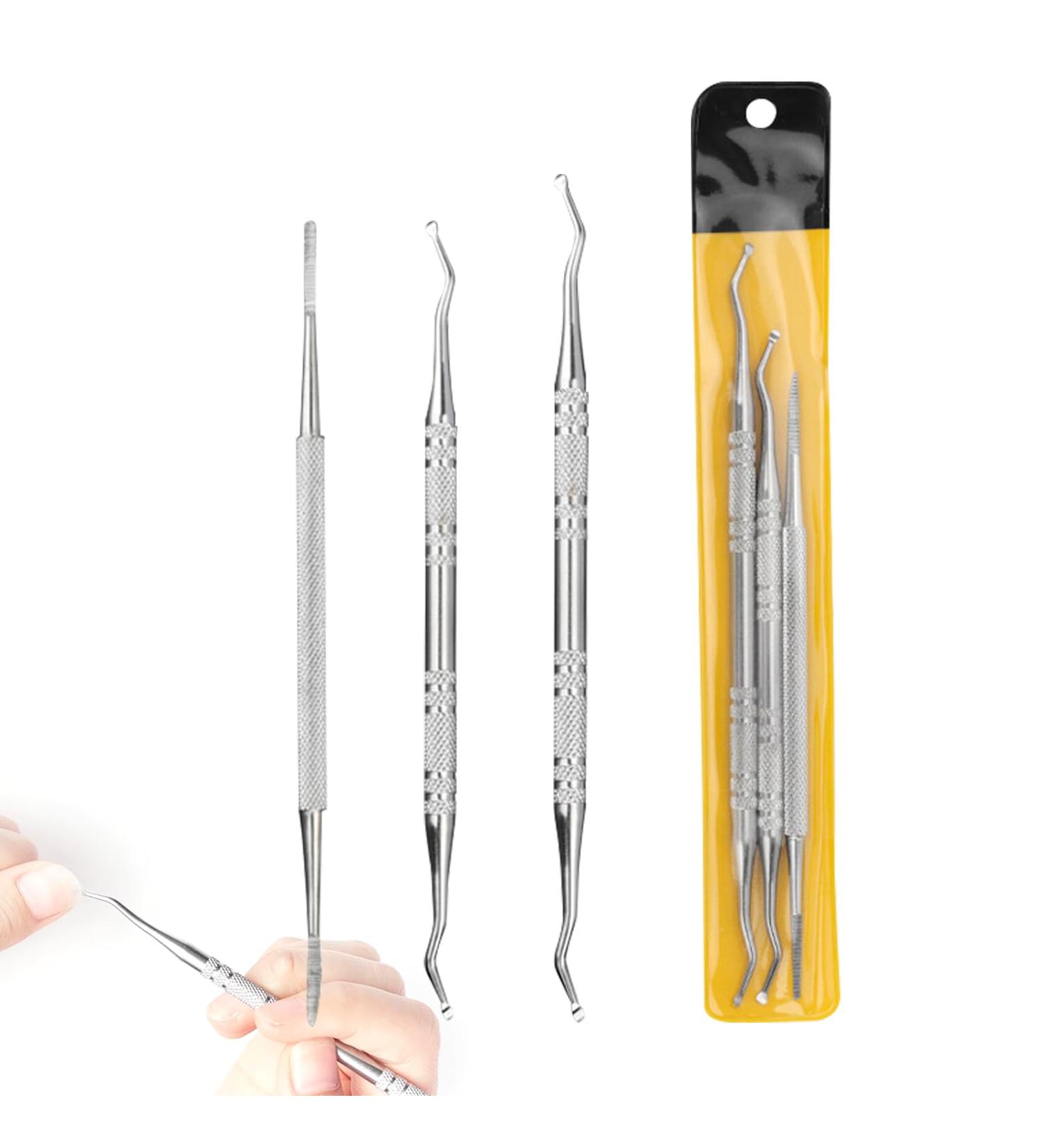 RTRTGS 3 Pieces Ingrown Toenails Set Professional Nail Care Ingrown Toenails File & Lifter Kit Pre Stainless Steel Manicure & Pedicure Set Nail File and Ingrown Toenail Tool - Buy Online on SooperMarket.com