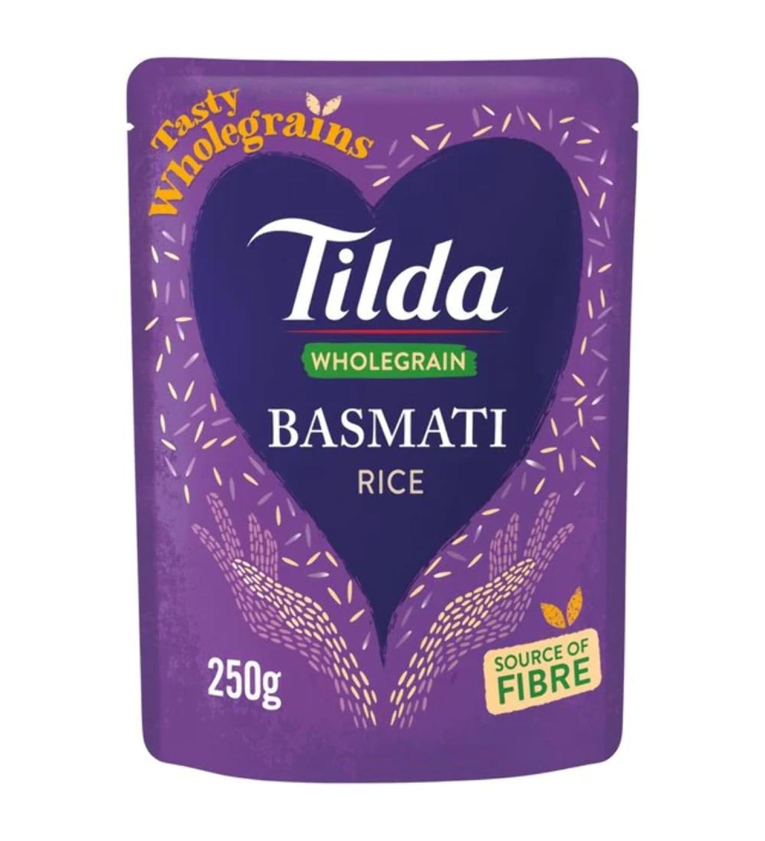 Tilda Wholegrain Brown Basmati Rice 250g-Food