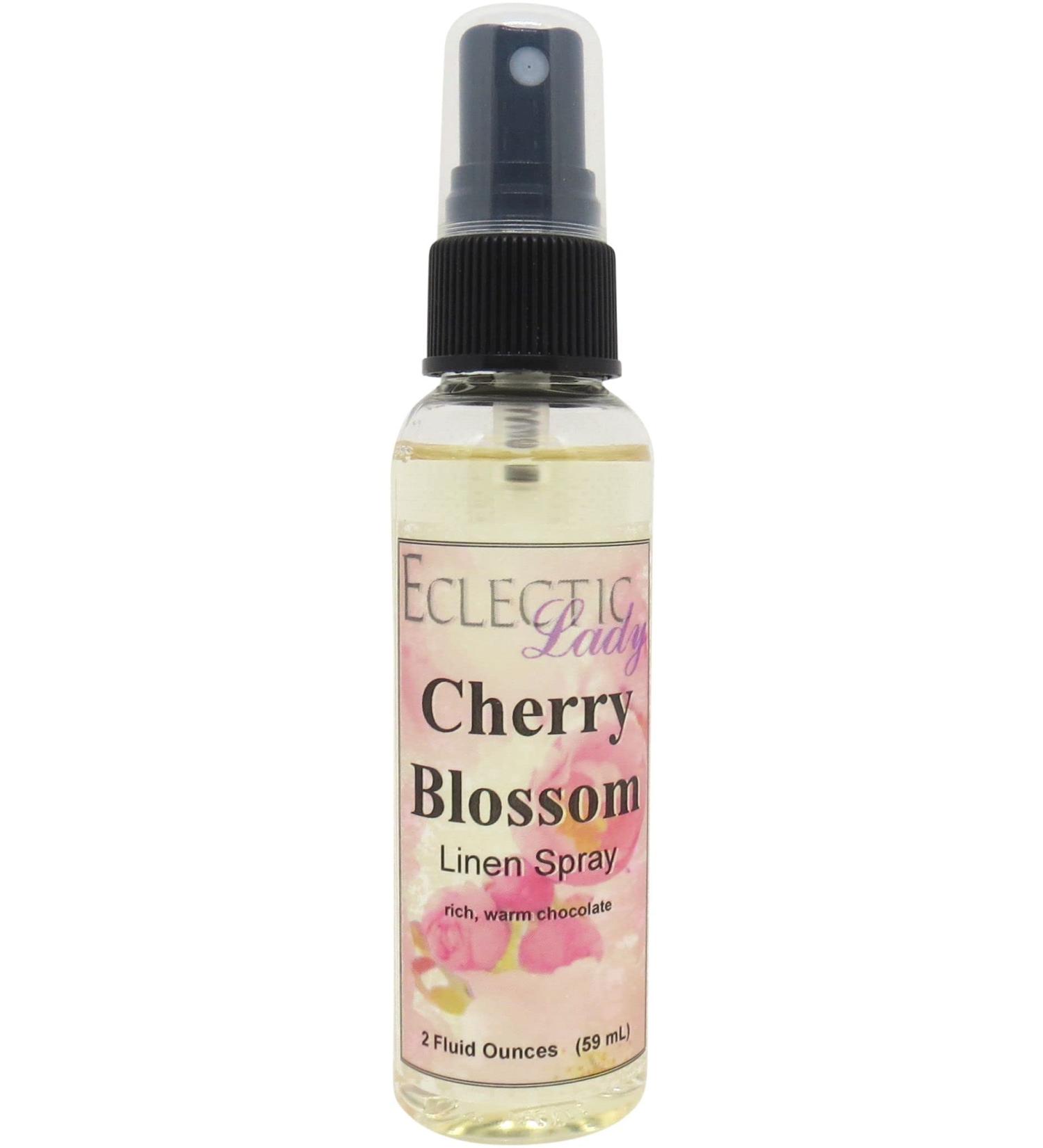 Cherry Blossom Linen Spray (Double Strength) 16 ounces - Eclectic Lady Sheet and Linen Spray - No Artificial Colors Parabens or Preservatives - Long-Lasting Scent for Bed Fabric & Pillow 16 Fluid Ounces (Double Strength) - Buy Online on SooperMarket.com