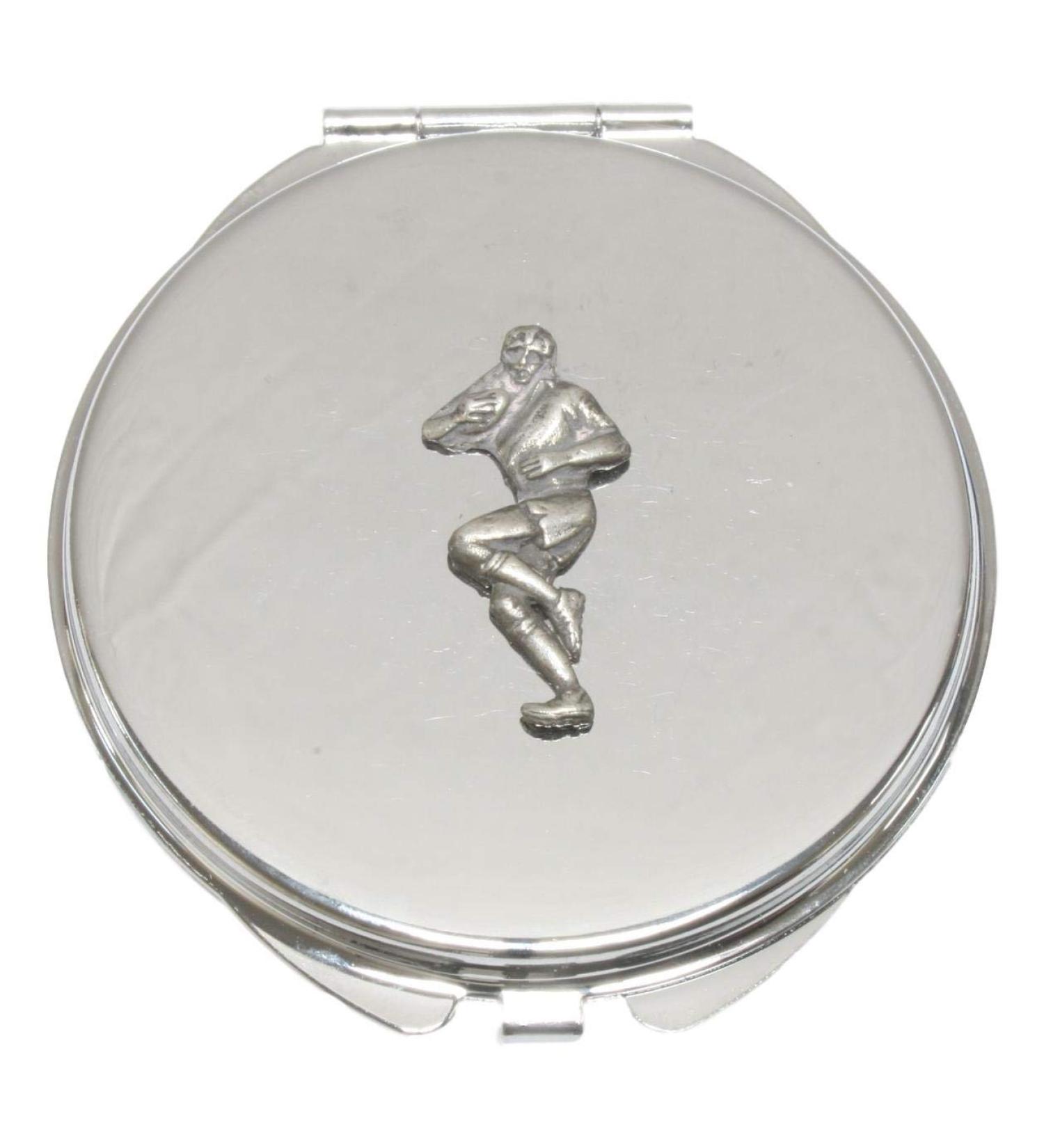 Rugby Player Compact Mirror Handbag Gift With Free Engraving 306 - Buy Online on SooperMarket.com