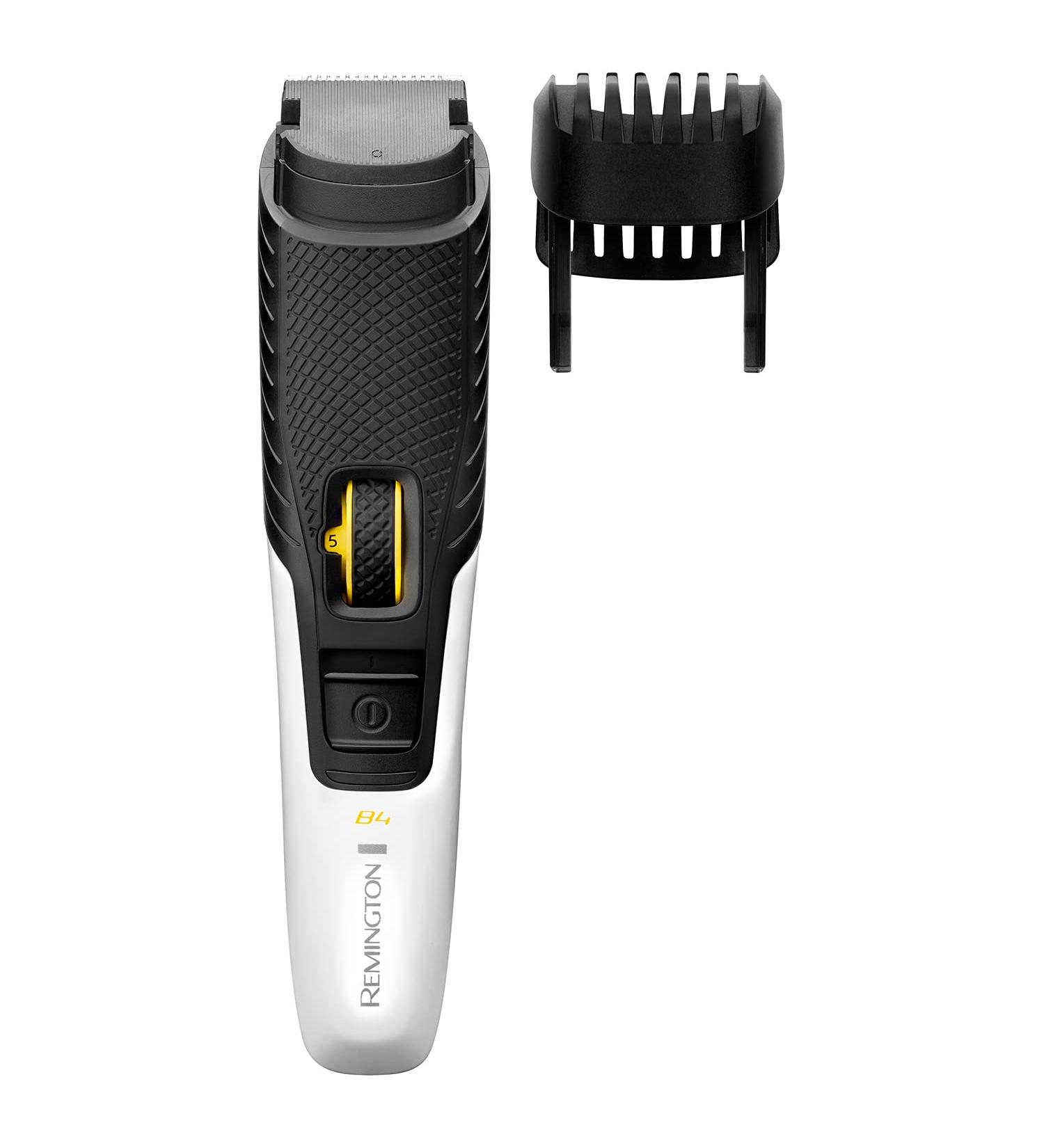 Remington B4 Style Series Beard Trimmer | Cordless, Rechargeable, Self-Sharpening Blades | Anti-Slip Grip | MB4000 Black/White - Buy Online on SooperMarket.com
