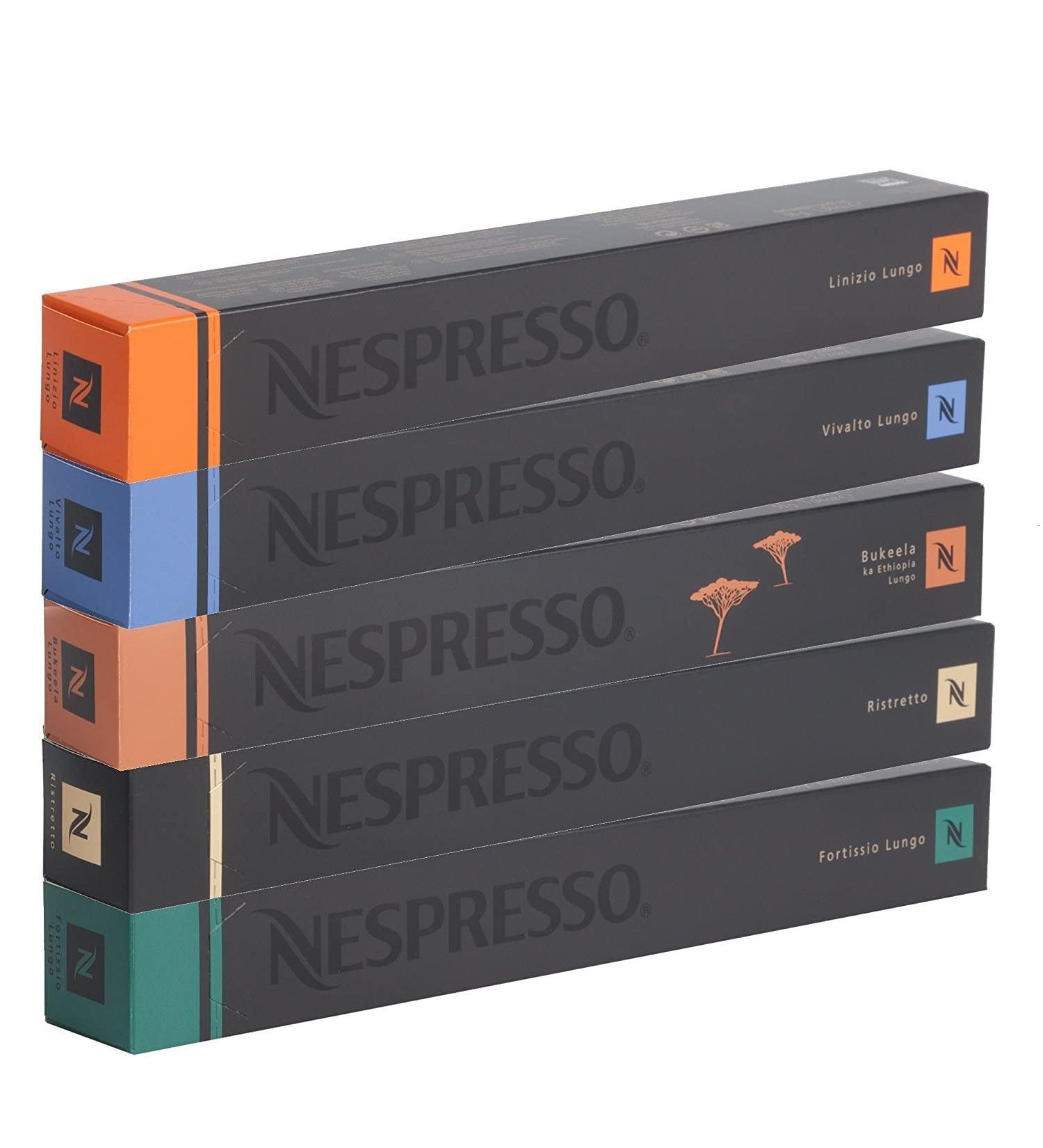50 Nespresso Coffee Capsules Lungos and Ristretto Mix - Buy Online on SooperMarket.com