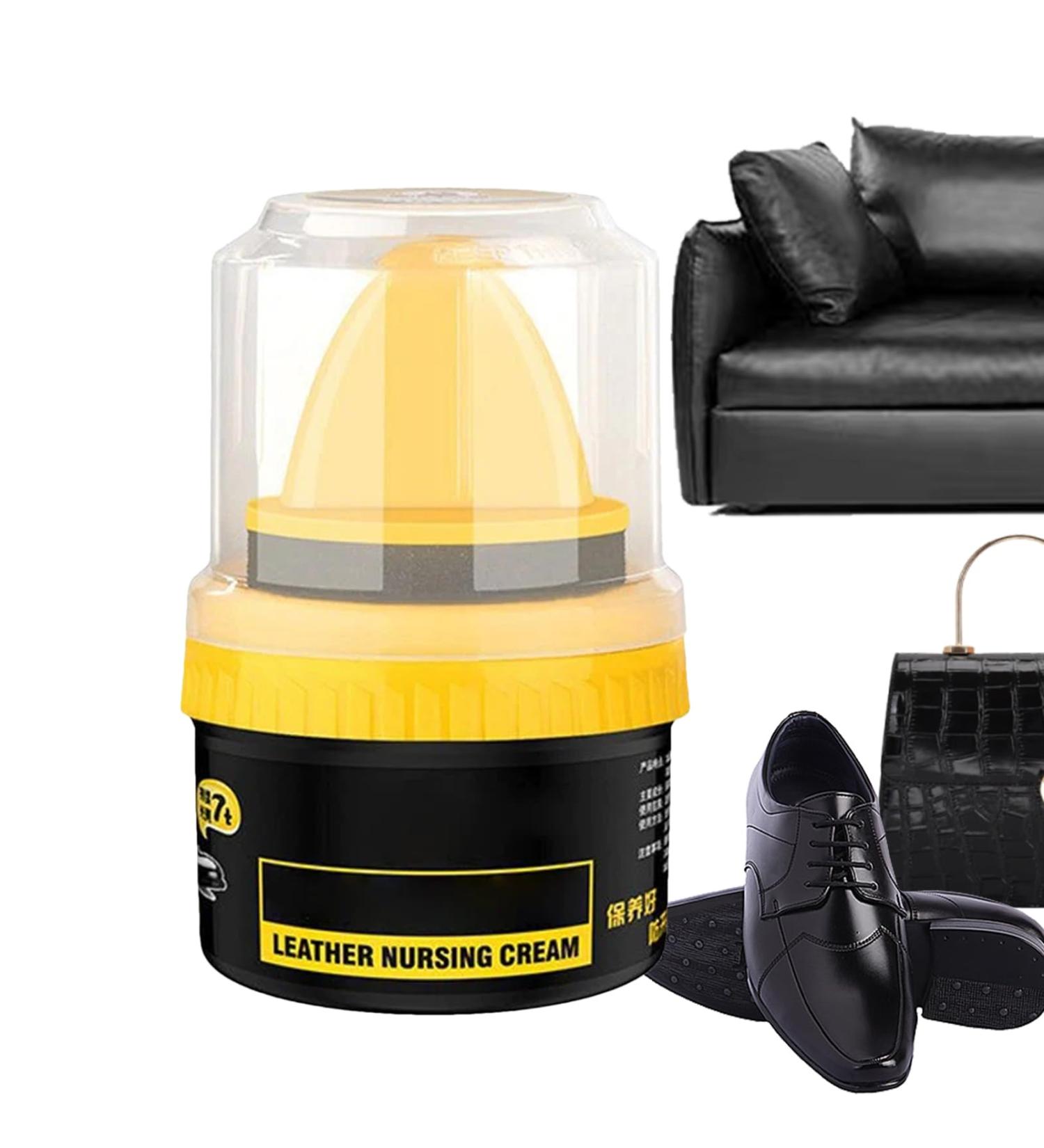 Evember 2 Colors Shoe Polish Leather Repair Cream Leather Cream Shoe Polish Cream Shoe Polish Leather Repair Cream Liquid Shoe Care Shoe Cream With Sponge Applicator Intensive Leather Care Nourishing 1pcs black - Buy Online on SooperMarket.com