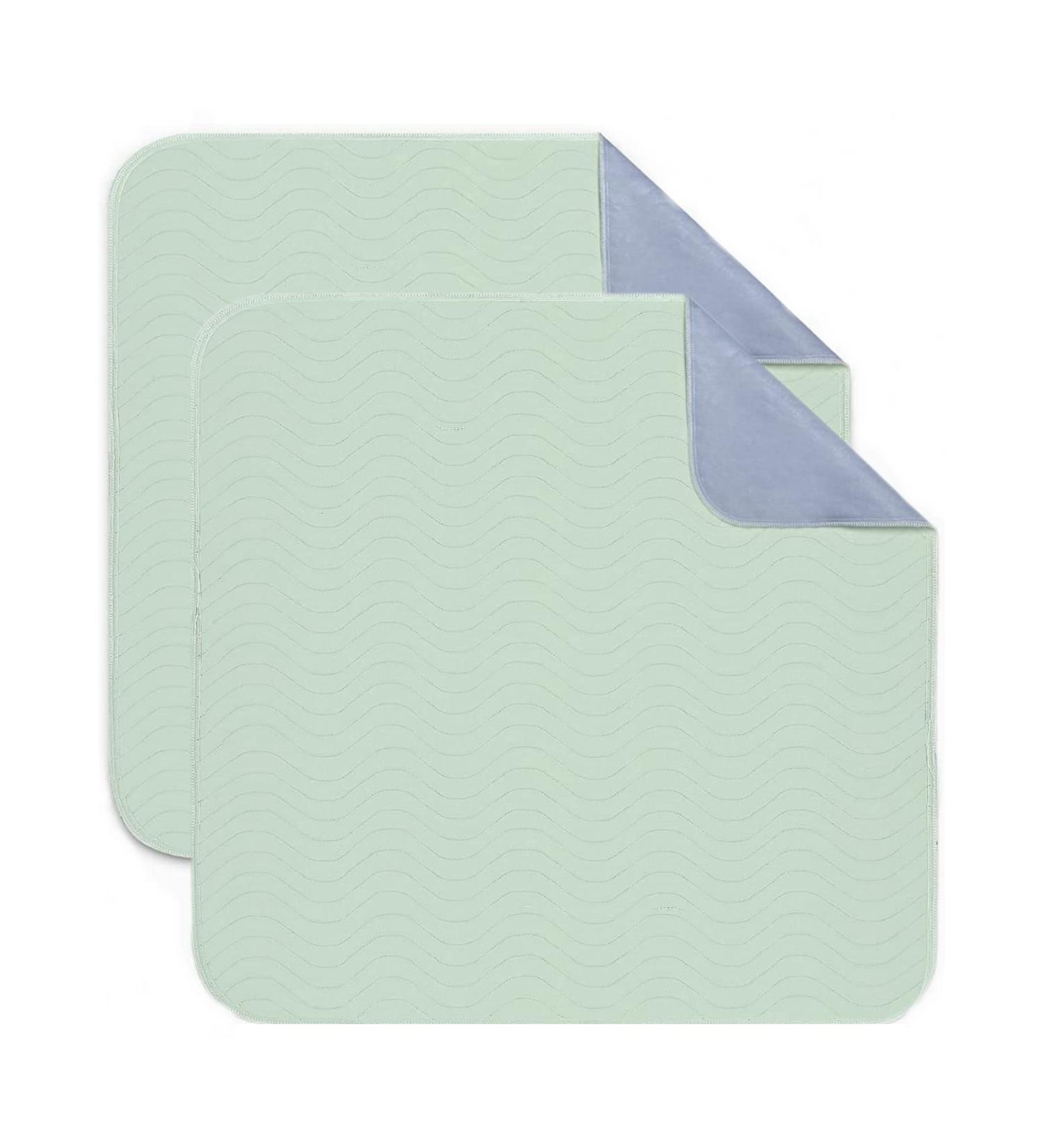 Washable Incontinence Pad 5 Layers - 85x90cm Double Pack | Reusable Waterproof Bed Protection for Adults & Children - Buy Online on SooperMarket.com