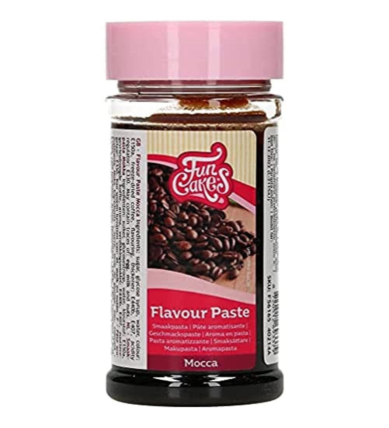 Funcakes flavors Mocca: food paste great taste perfect for decorating cakes suitable for dough and fillings.100 g.