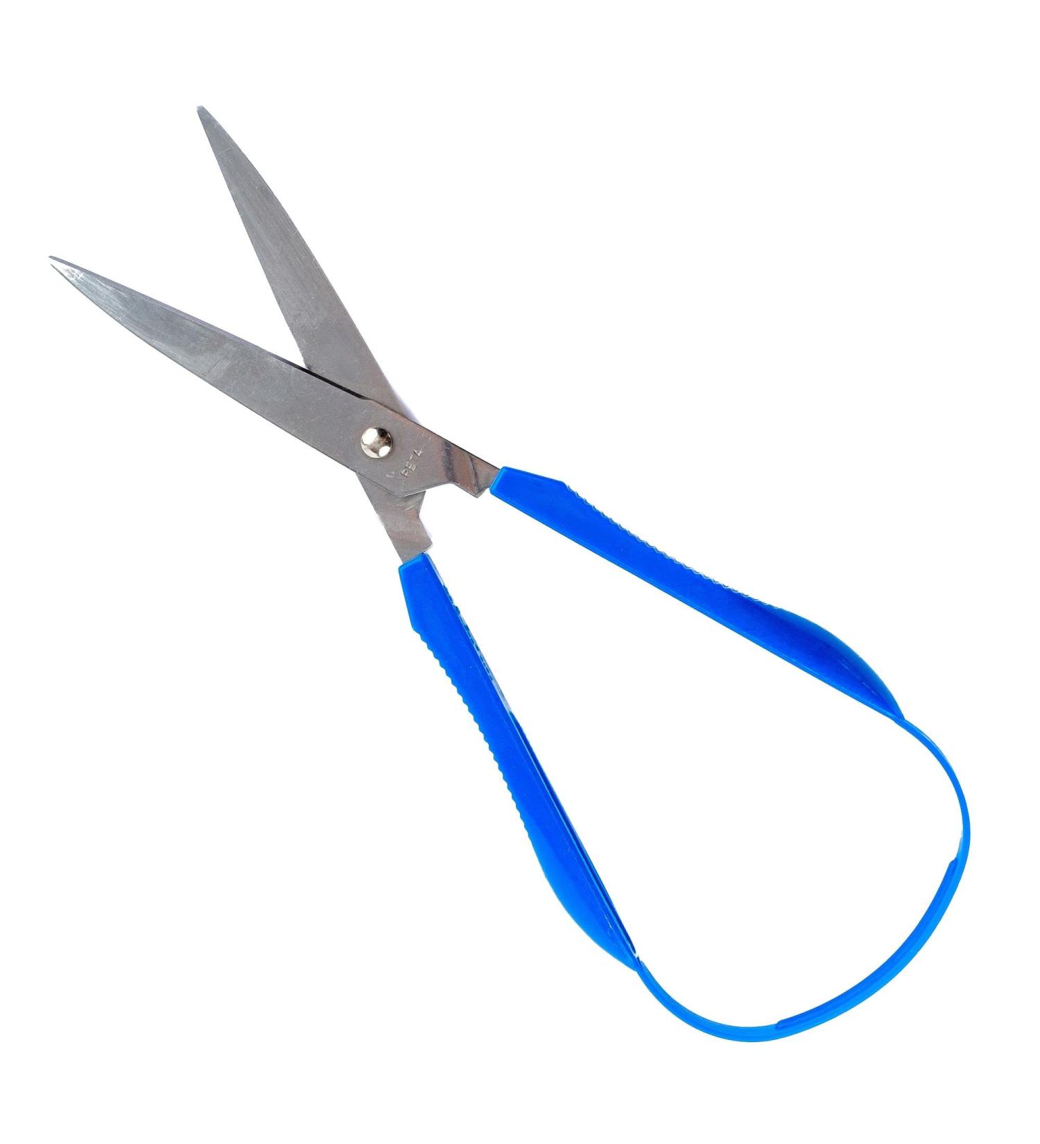 Peta Easi-Grip Scissors (75mm Pointed Blade) Right Handed Ideal for use by Adults with weak Grip. Continuous Loop Handle. Great Scissors for Elderly or Disabled. Self Opening Easy Grip Low-Fatigue Right Handed (75mm) Single - Buy Online on SooperMarket.com