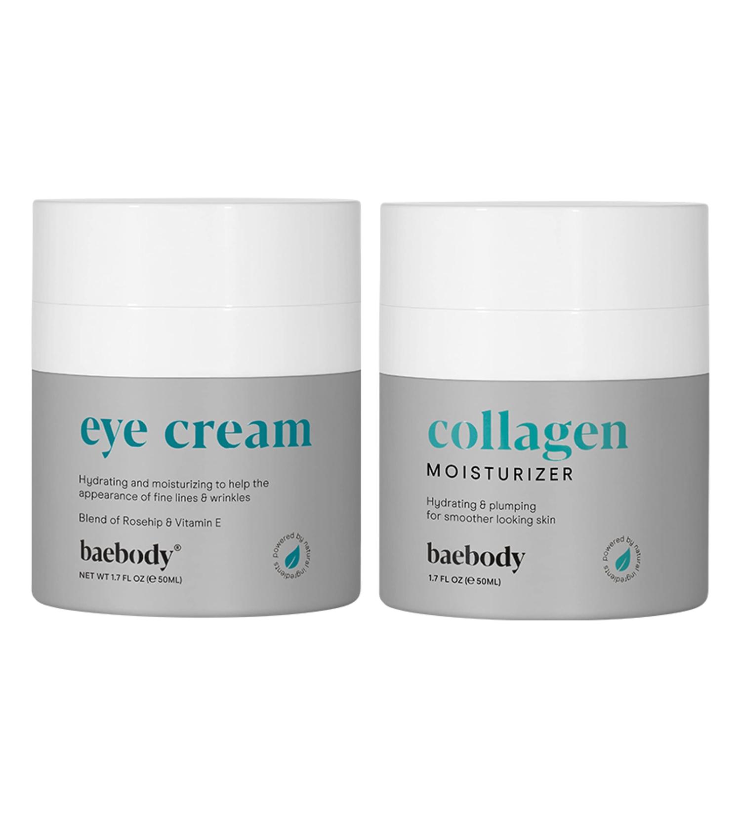 Baebody Eye Cream & Collagen Face Cream Bundle - Rejuvenating Skincare Set - Buy Online on SooperMarket.com