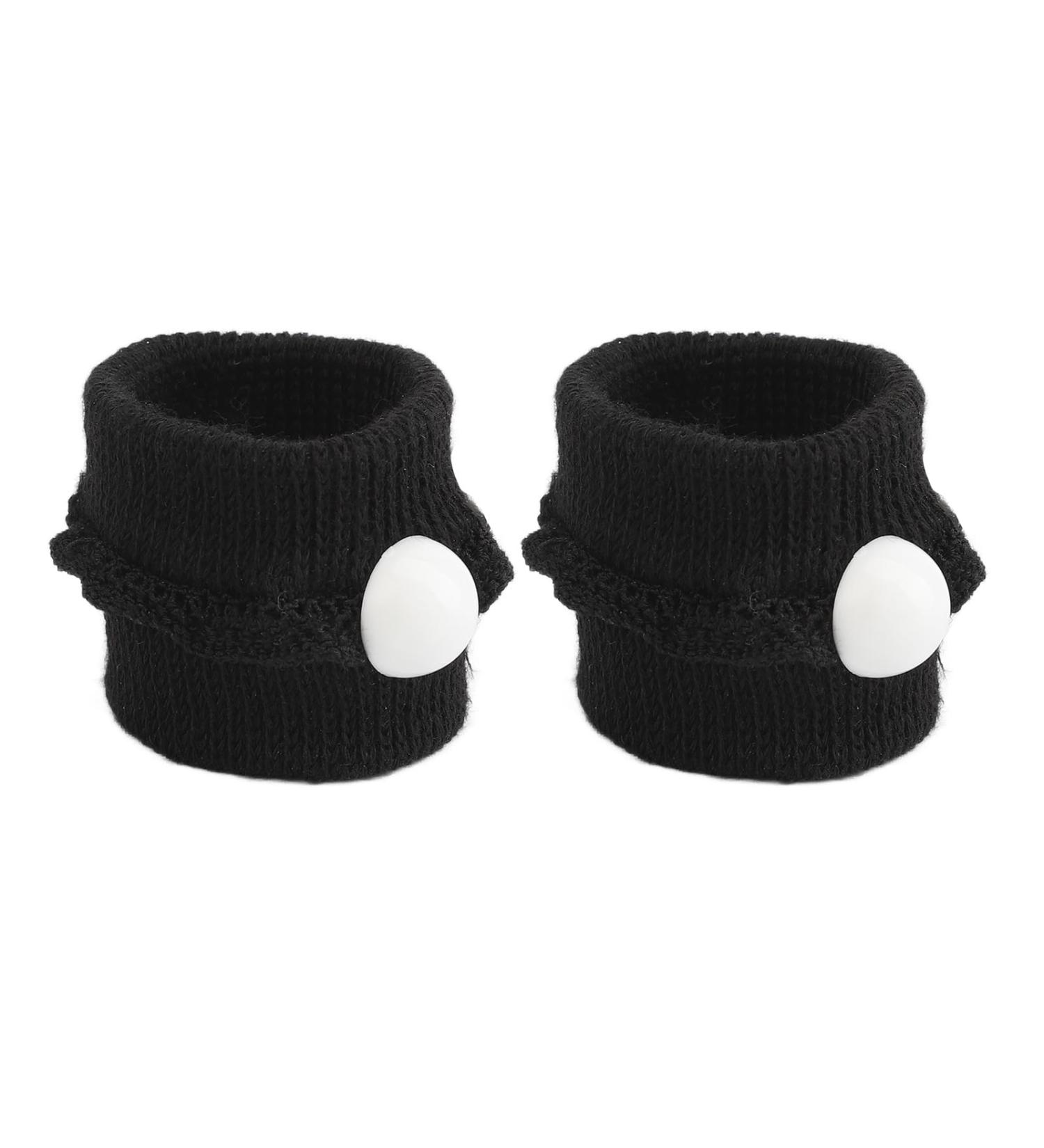 Acupressure Bracelet - 2 Travel Sickness Bands for Nausea & Dizziness Relief | Black Nylon - Buy Online on SooperMarket.com