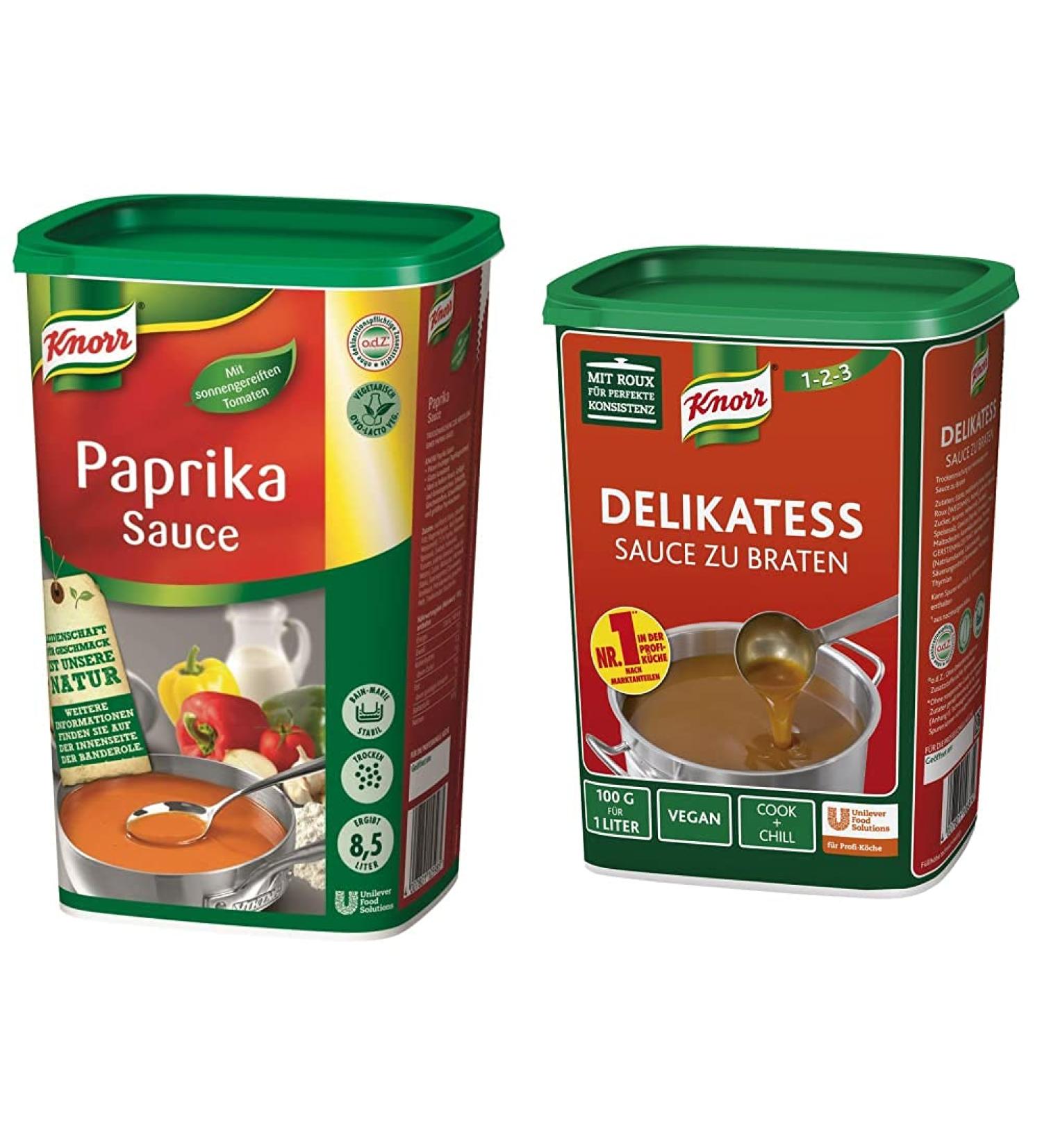 Buy Knorr Paprika Sauce & Delicatess Fry Sauce Bundle - 1 kg Each | International Shipping Available - Buy Online on SooperMarket.com