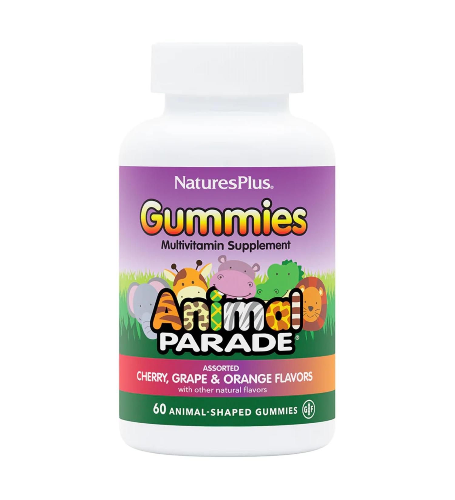 Buy Natures Plus Animal Parade Children s Multivitamin - 50 Gluten-Free Gummies in Assorted Flavors | Shop Internationally - 30 Servings - Buy Online on SooperMarket.com