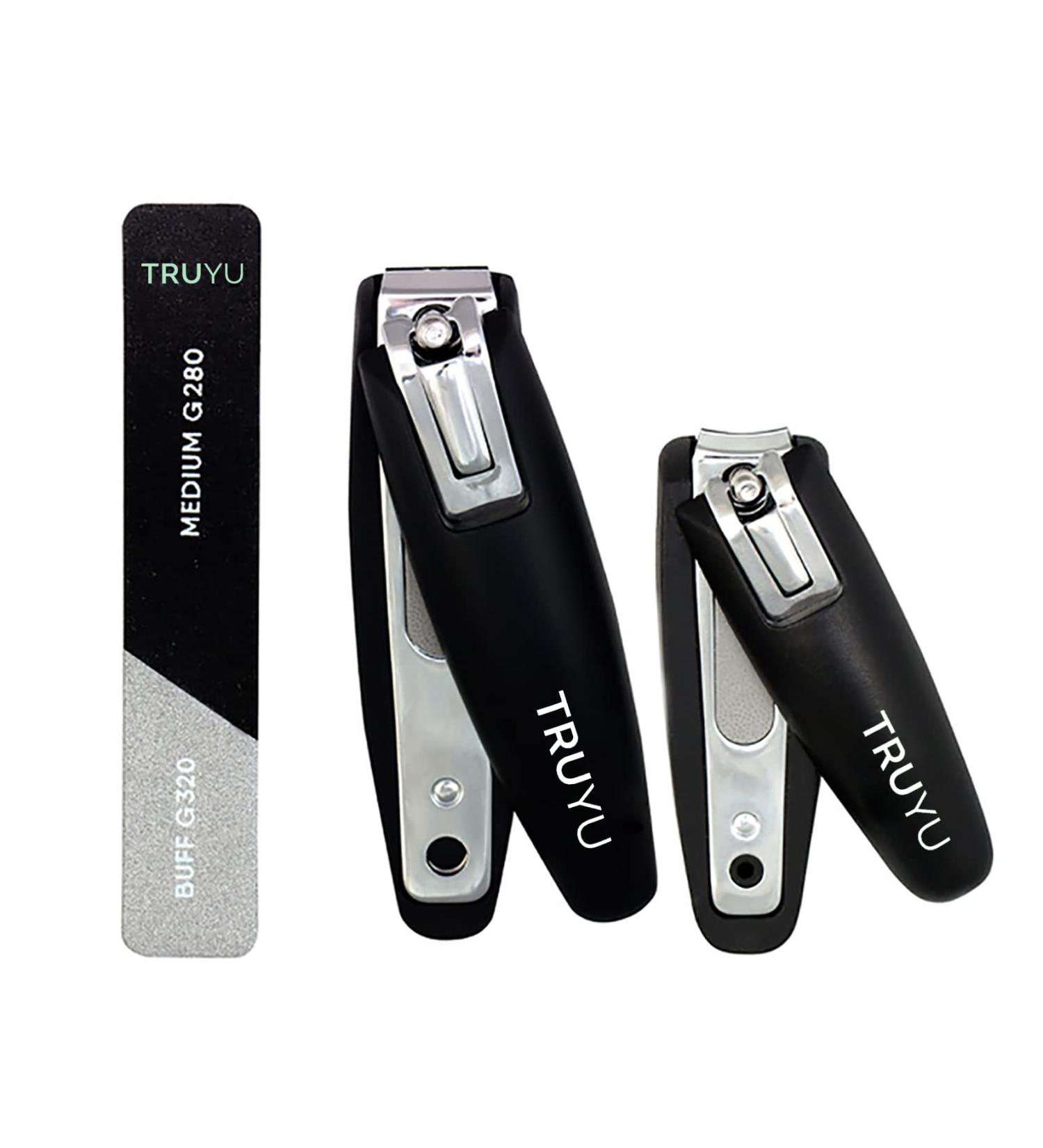 Truyu 3pce Nail Manicure Set Includes Nail and Toenail Clippers and Nail File. Ideal Manicure Set for Women and Perfect for Natural Or Acrylic Nails. - Buy Online on SooperMarket.com