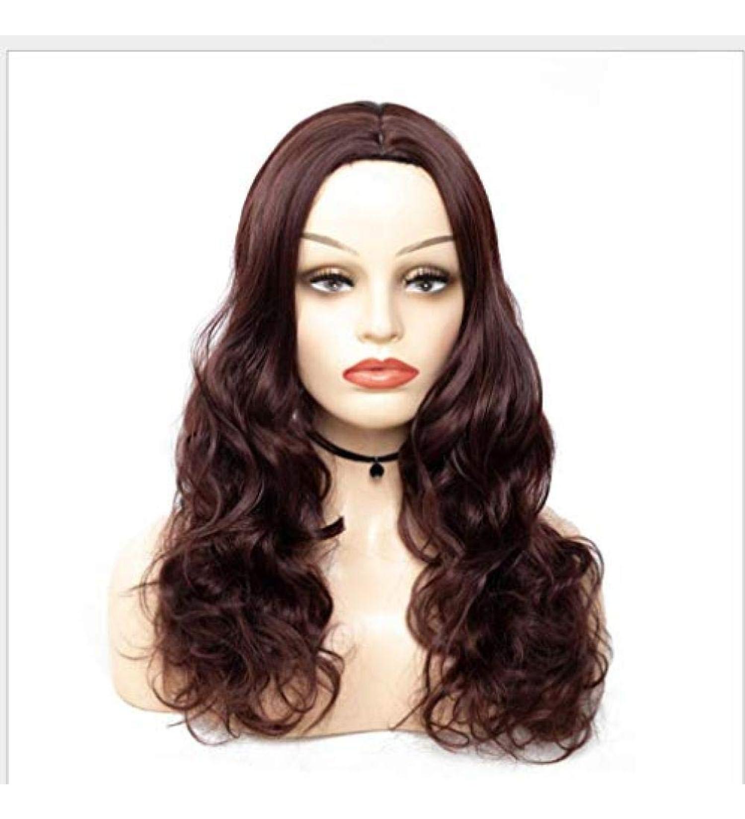 Buy BGHJUE Brown Curly Hair Wig for Halloween - Body Wave Brazilian Non-Remy Hair Bundles & Closure - Buy Online on SooperMarket.com