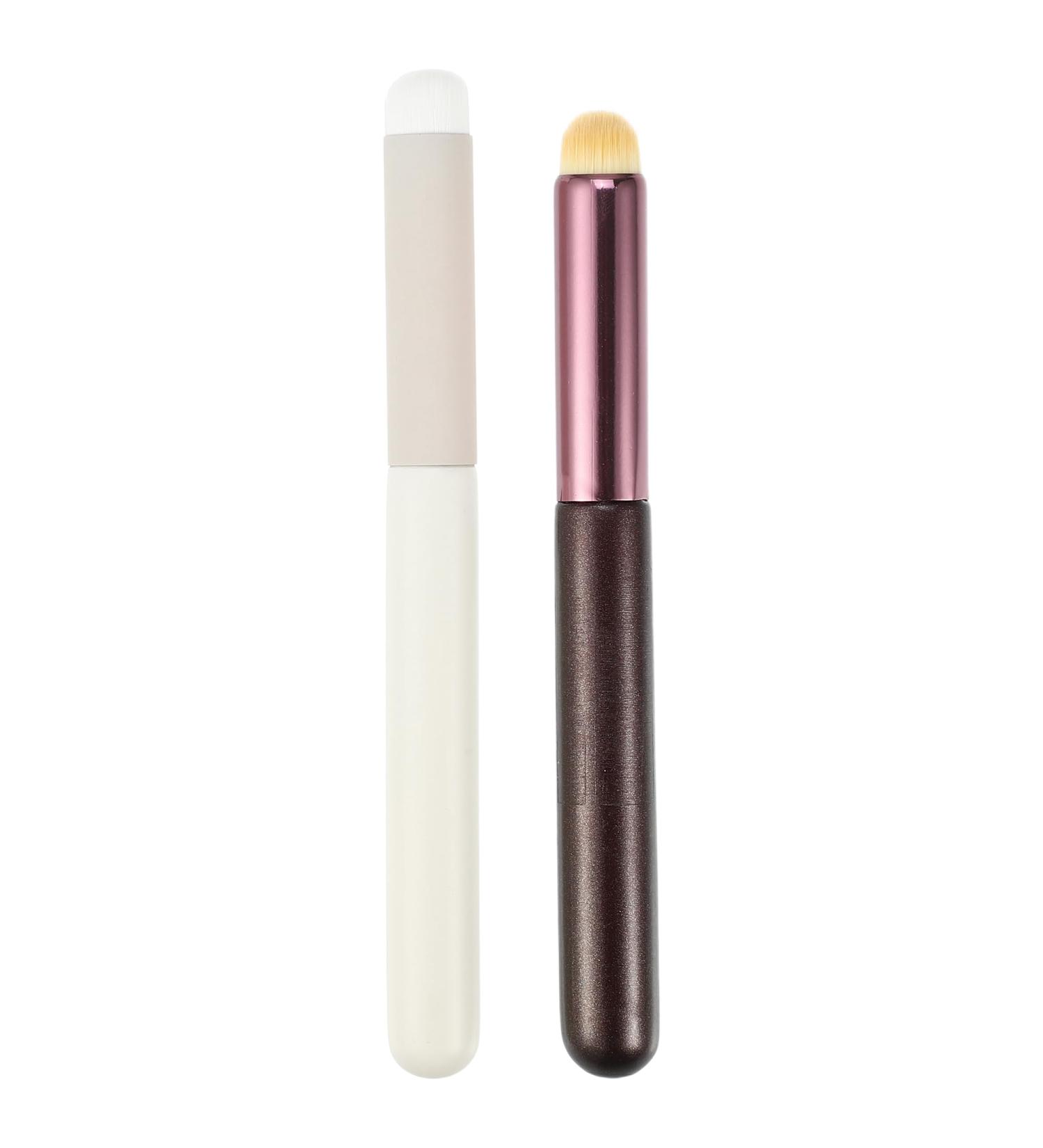 VOCOSTE Makeup Brush Set - 2pcs Smudger & Face Concealer Brushes with Wooden Handles for Flawless Application | International Shipping Available - Buy Online on SooperMarket.com