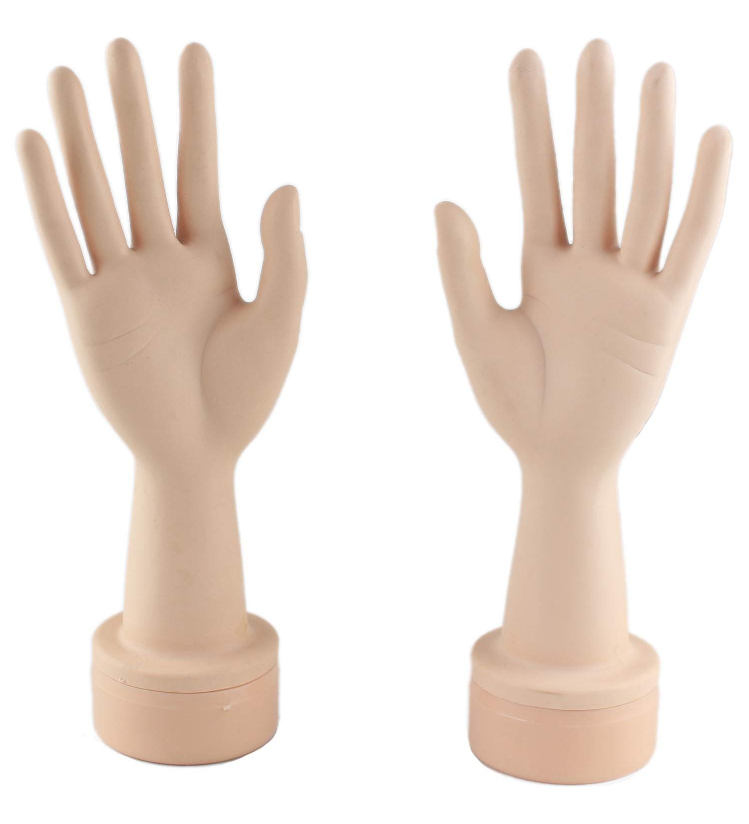 Voloria Flexible Mannequin Hand Nail Display - Left Hand with Soft Fingers for Practice Manicure Nails - Buy Online on SooperMarket.com