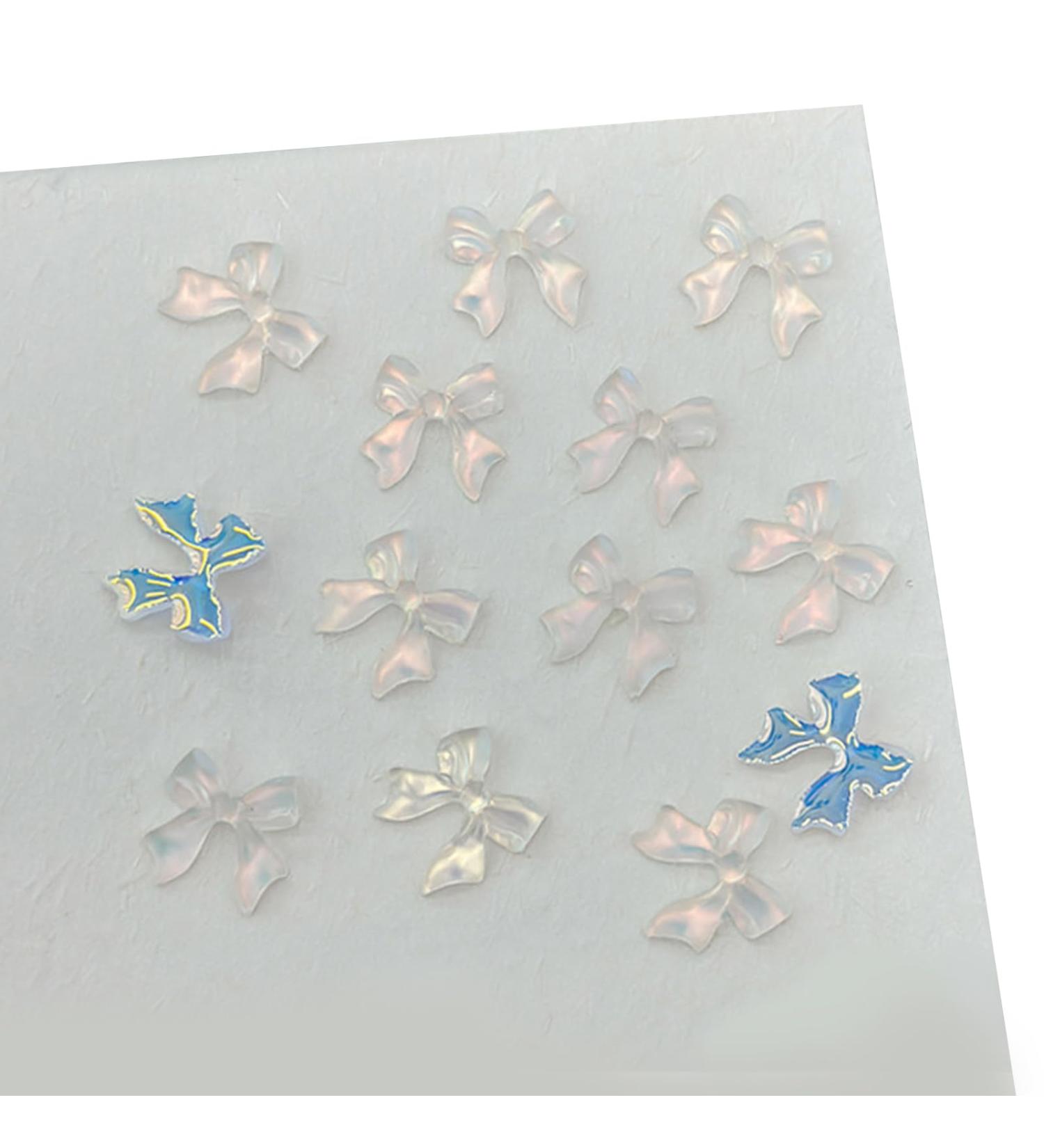 Simple Bowknot 3D Resin Ribbon Bows Manicures Accessories Supplies Resin Bows Decorations - Buy Online on SooperMarket.com