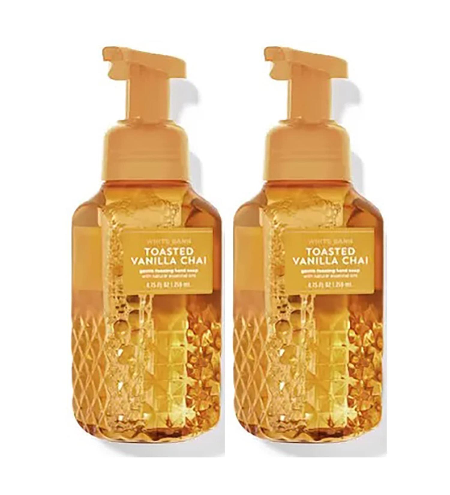Bath & Body Works Bath and Body Works Toasted Vanilla Chai Gentle Foaming Hand Soap 8.75 Ounce 2-Pack (Toasted Chai) 17.5 fluid_ounces 17.5 Fl Oz Toasted Vanilla Chai 8.75 Ounce